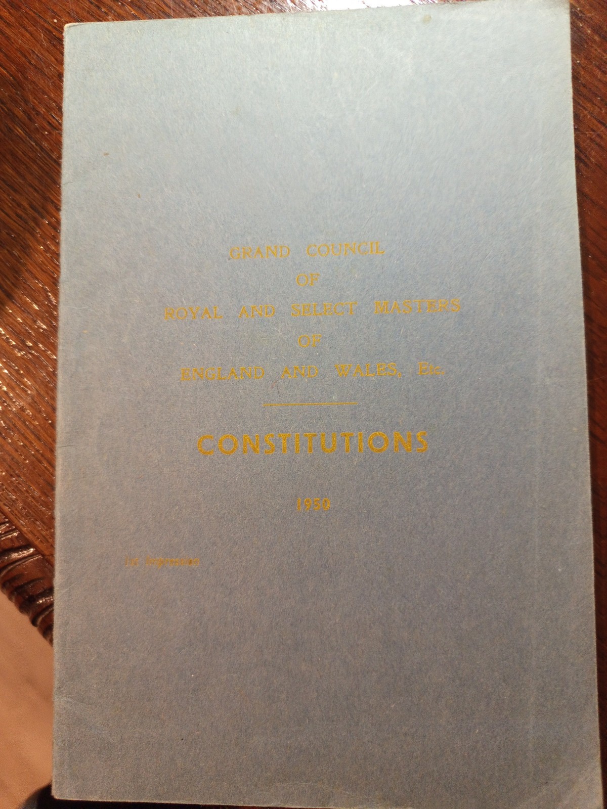 1950 Constitutions Grand Council Royal and Select Master Freemasonry masonic/434