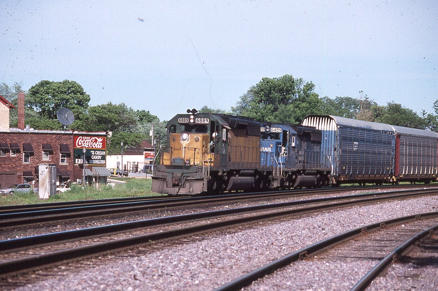 Original Train Slide Chicago Northwestern #6889 1995 Ohio #4