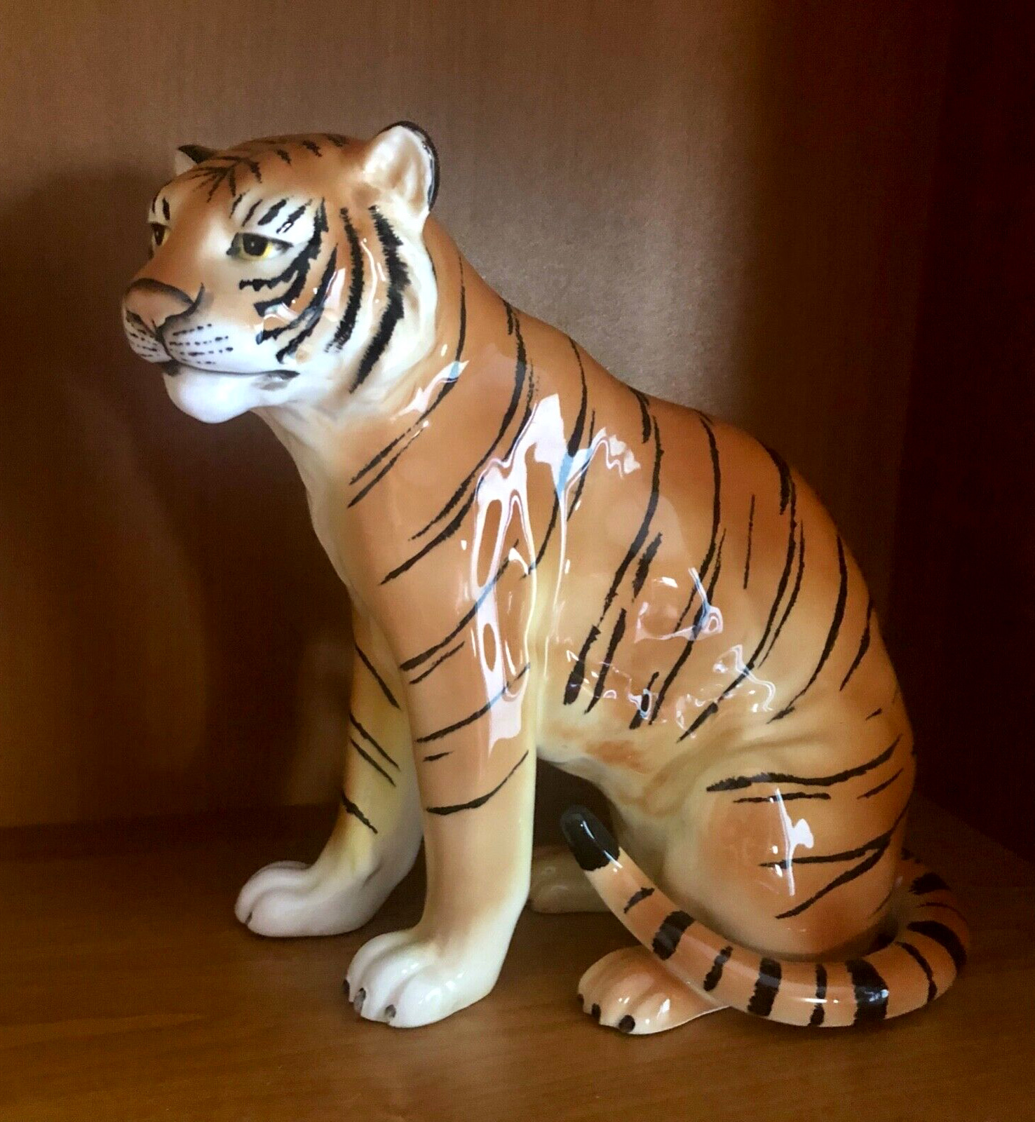 Vintage TILSO Tiger Hand Painted Porcelain Made in Japan ~10