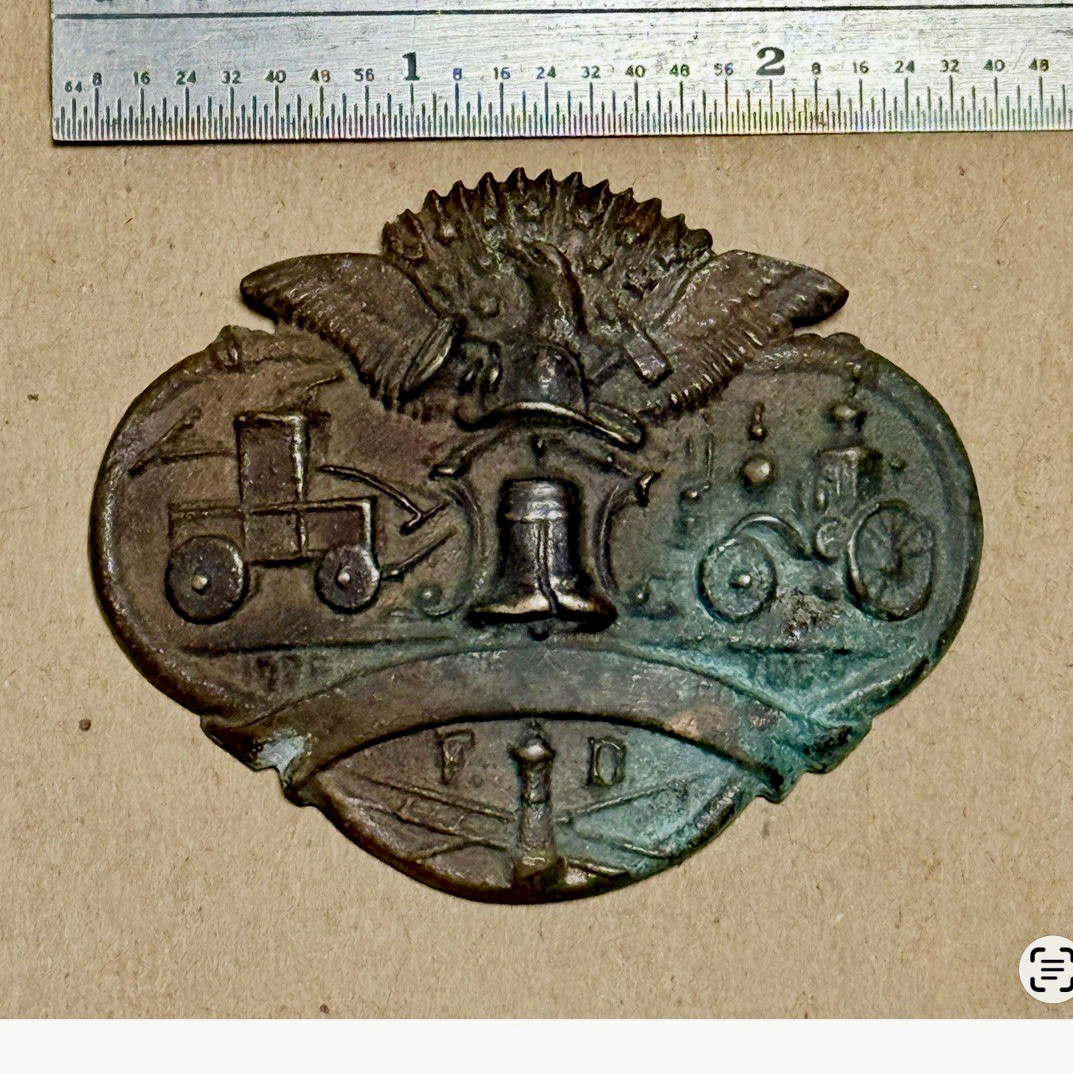 Antique Fire Badge 1776-1876 from the 100 year Phila. Centennial Exposition