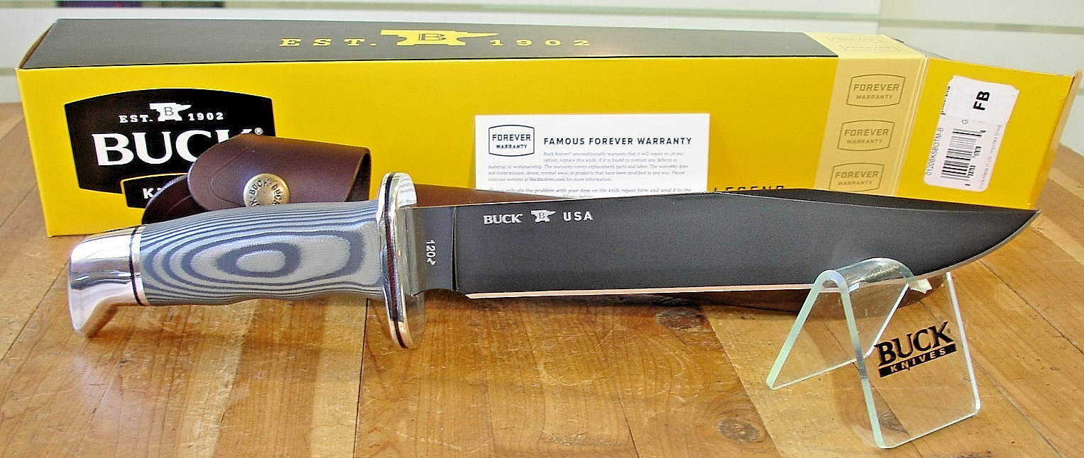 NIB FB BUCK KNIFE 120 BKSBOTM OCTOBER 2026 BOTM CRUWEAR BLADE SURETOUCH HANDLE