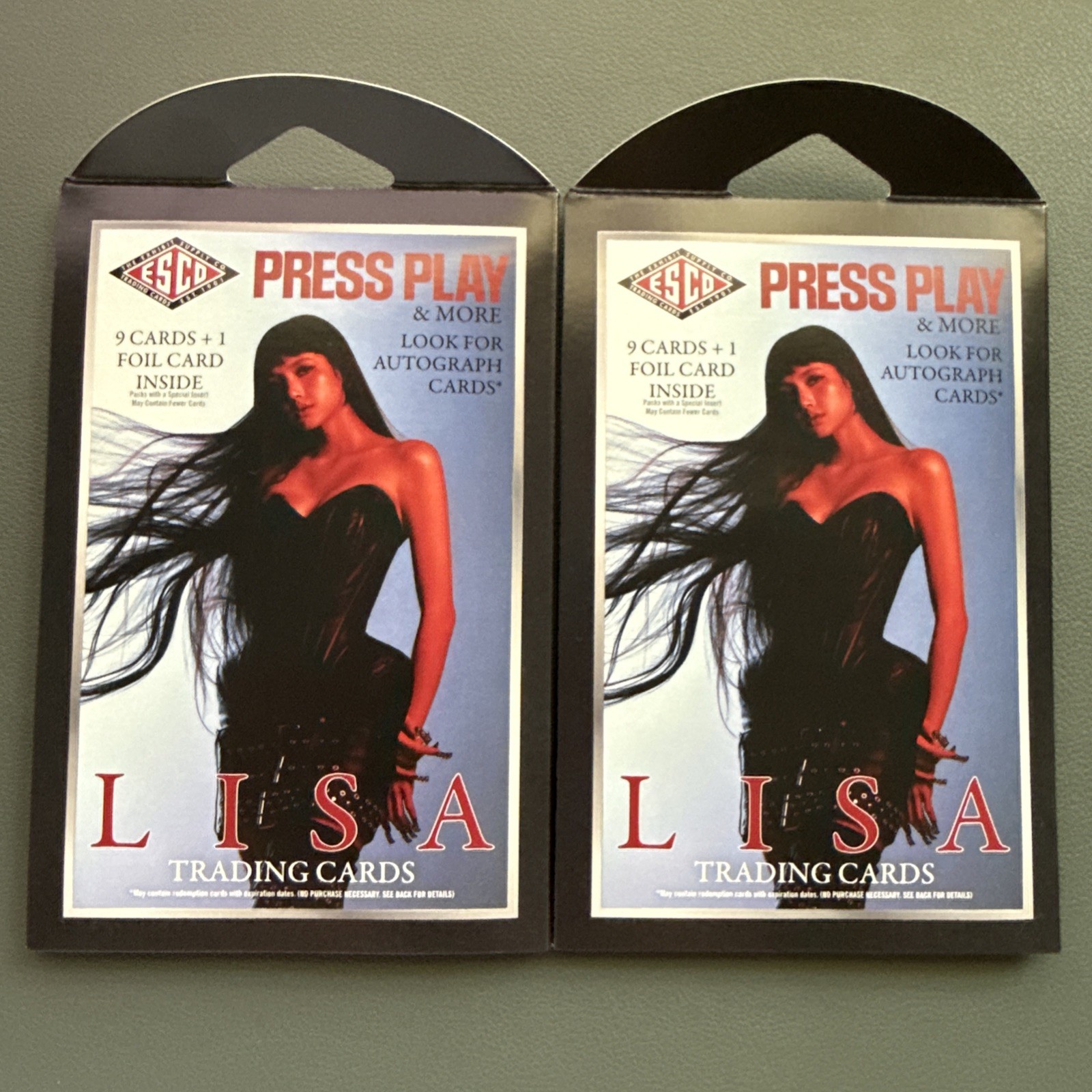Lisa 2026 Blackpink ESCO Press Play Trading Cards Sleeve Pack SEALED (Lot of 2) Lisa 2026 Blackpink ESCO Press Play Trading Cards Sleeve Pack SEALED (Lot of 2)