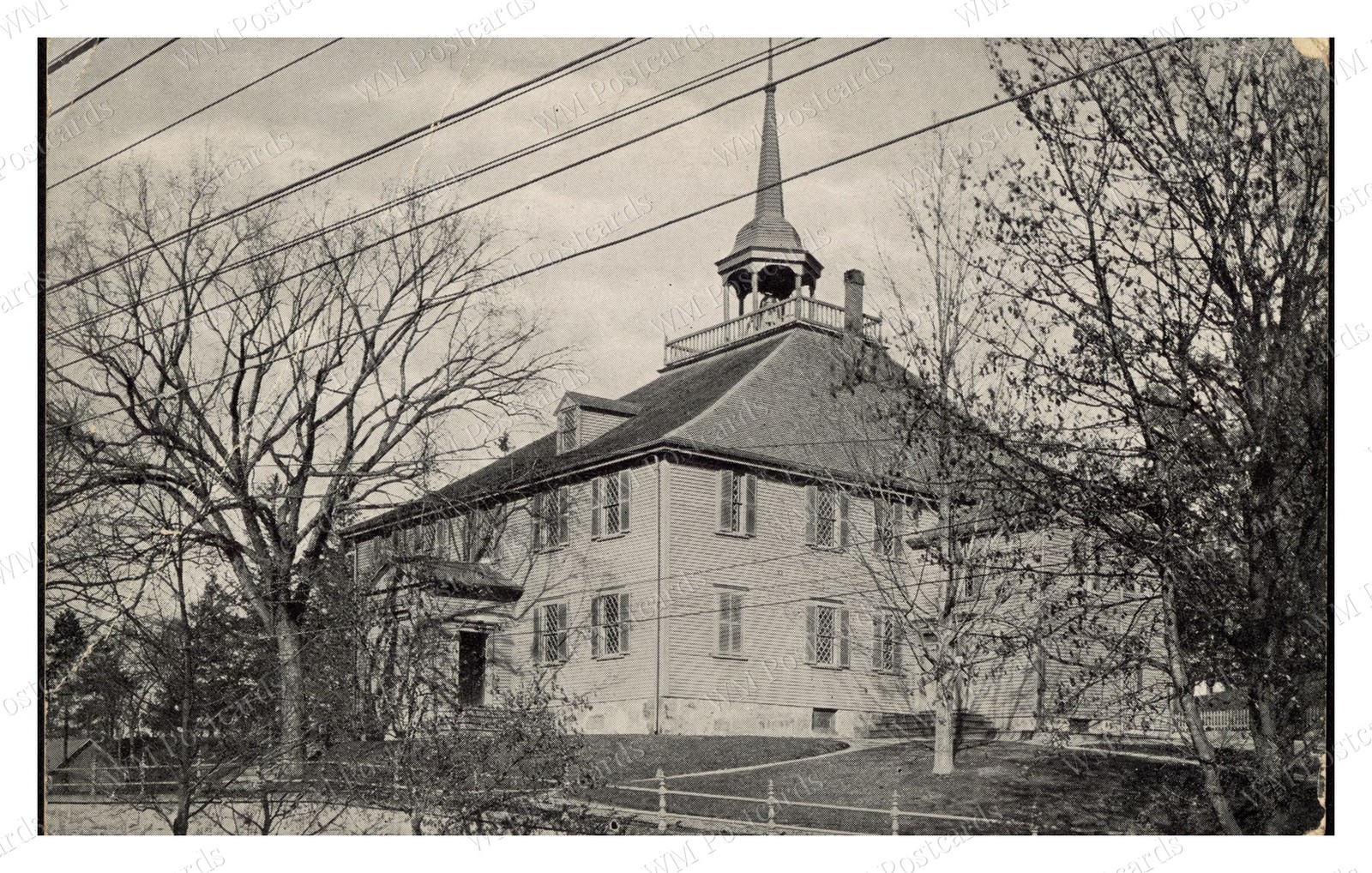 Hingham Massachusetts 1900s Old Meeting House Church Standard Postcard
