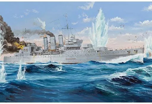 1/350 Royal Navy Heavy Cruiser HMS Cornwall Model Kit 05353