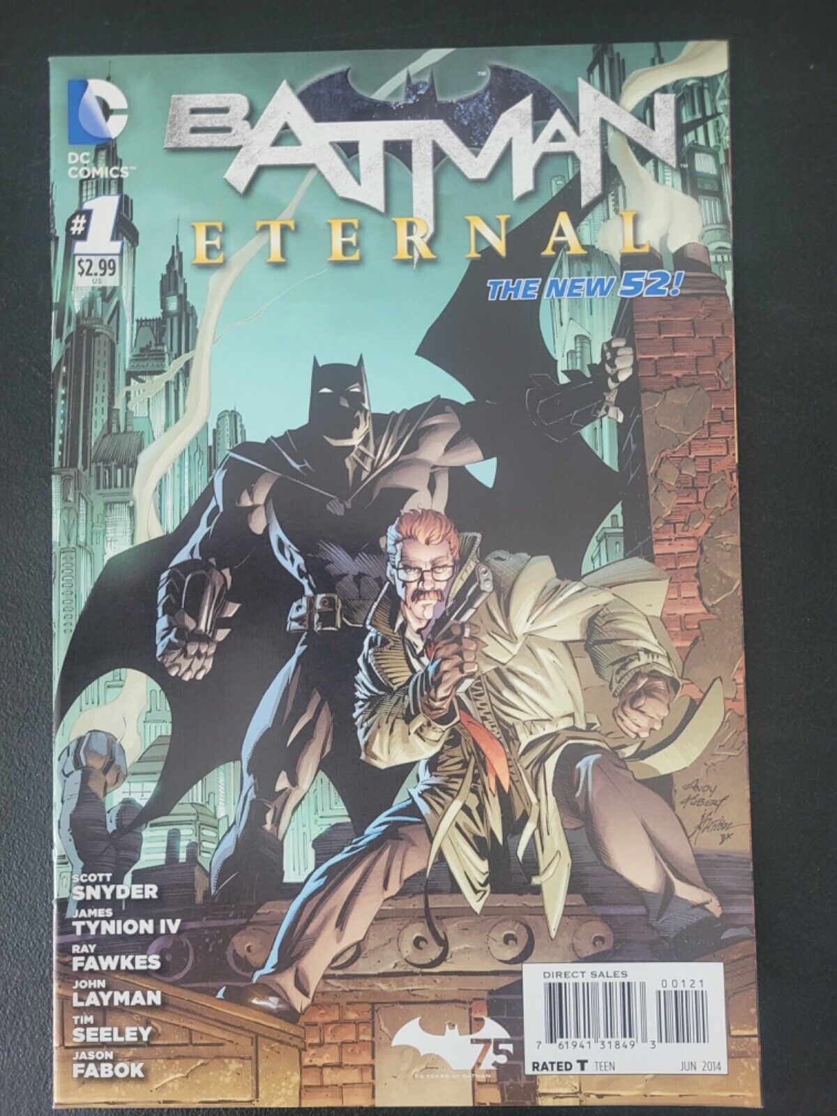 BATMAN ETERNAL #1 (2014) DC 52 COMICS ANDY KUBERT 1:50 VARIANT COVER SNYDER