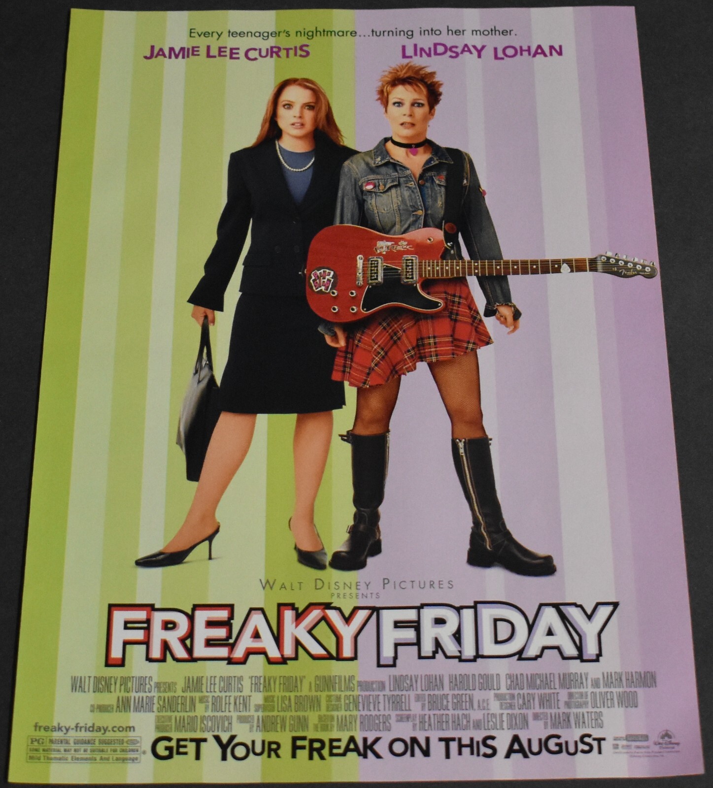 2003 Print Ad Sexy Fashion Heels Long Legs Lady Blonde Freaky Friday Movie Art