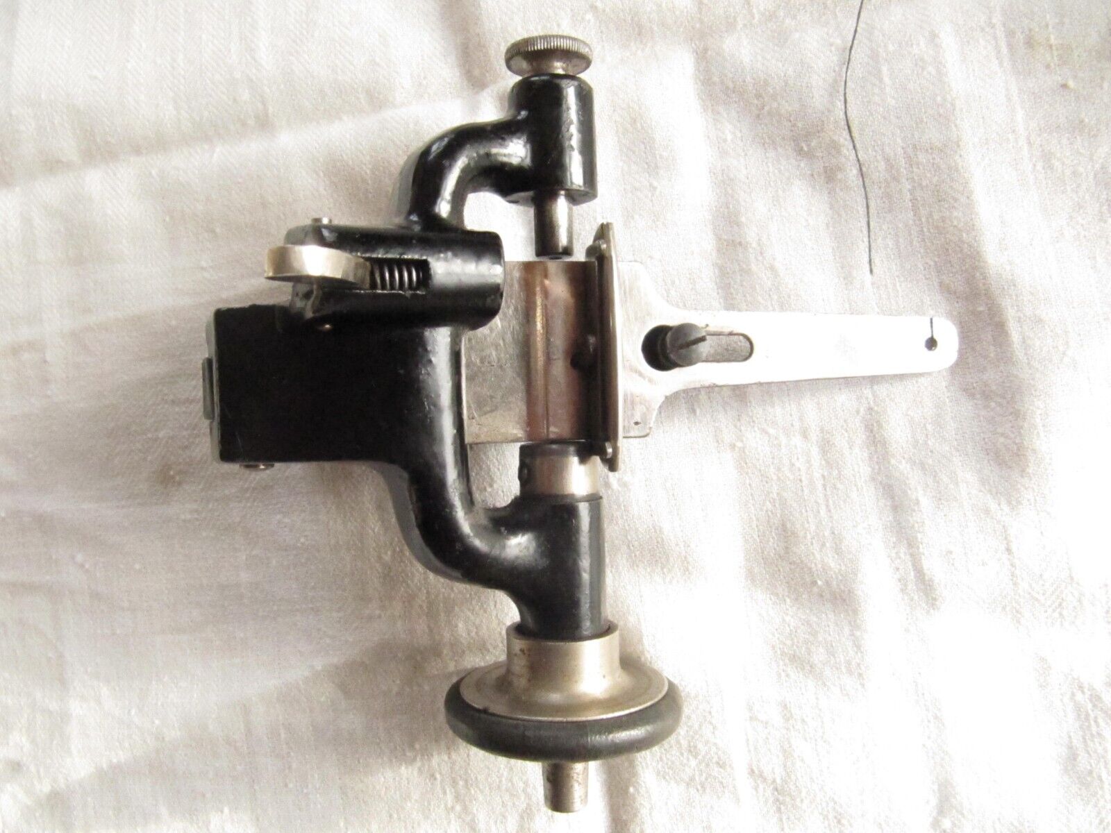 Vintage treadle sewing machine bobbin winder