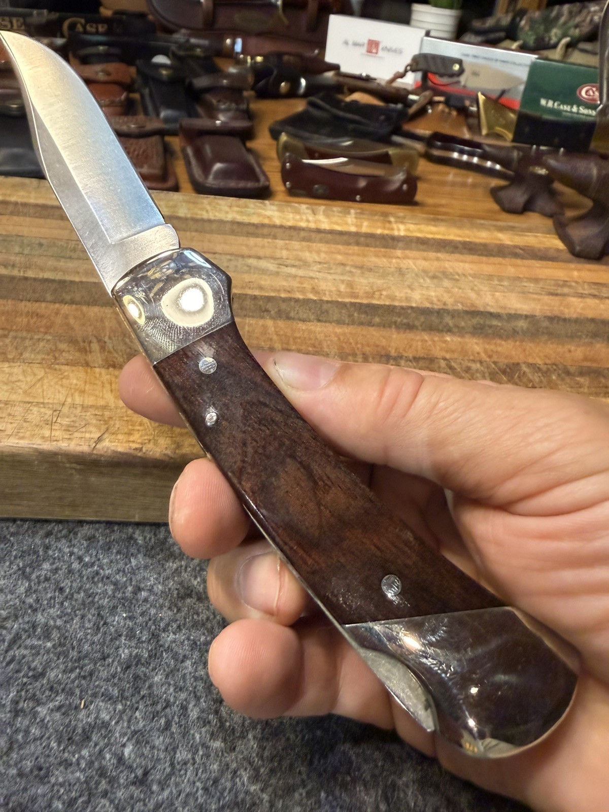 VINTAGE WESTERN USA MODEL 54 LOCKBACK FOLDING KNIFE 1986 GOOD CONDITION