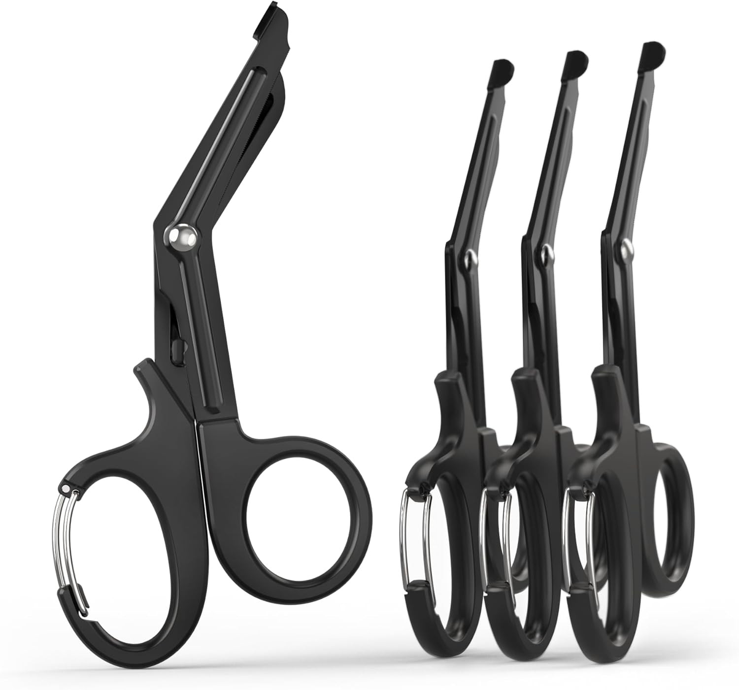 4-Pack Combat Medic Trauma Shears with Carabiiner Clip Tactical First Aid EMT