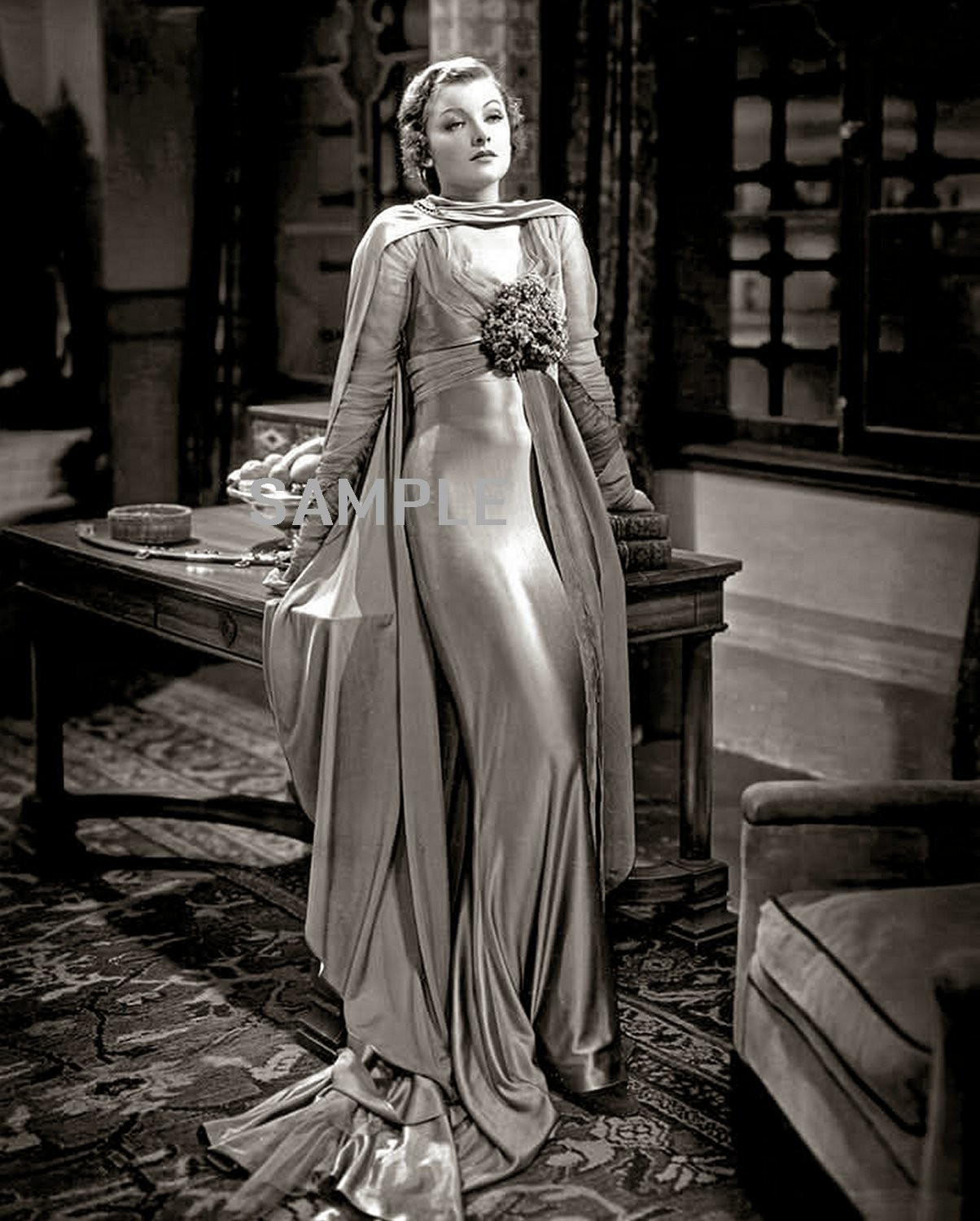 1934 MYRNA LOY Captivating Photo   (238-C )