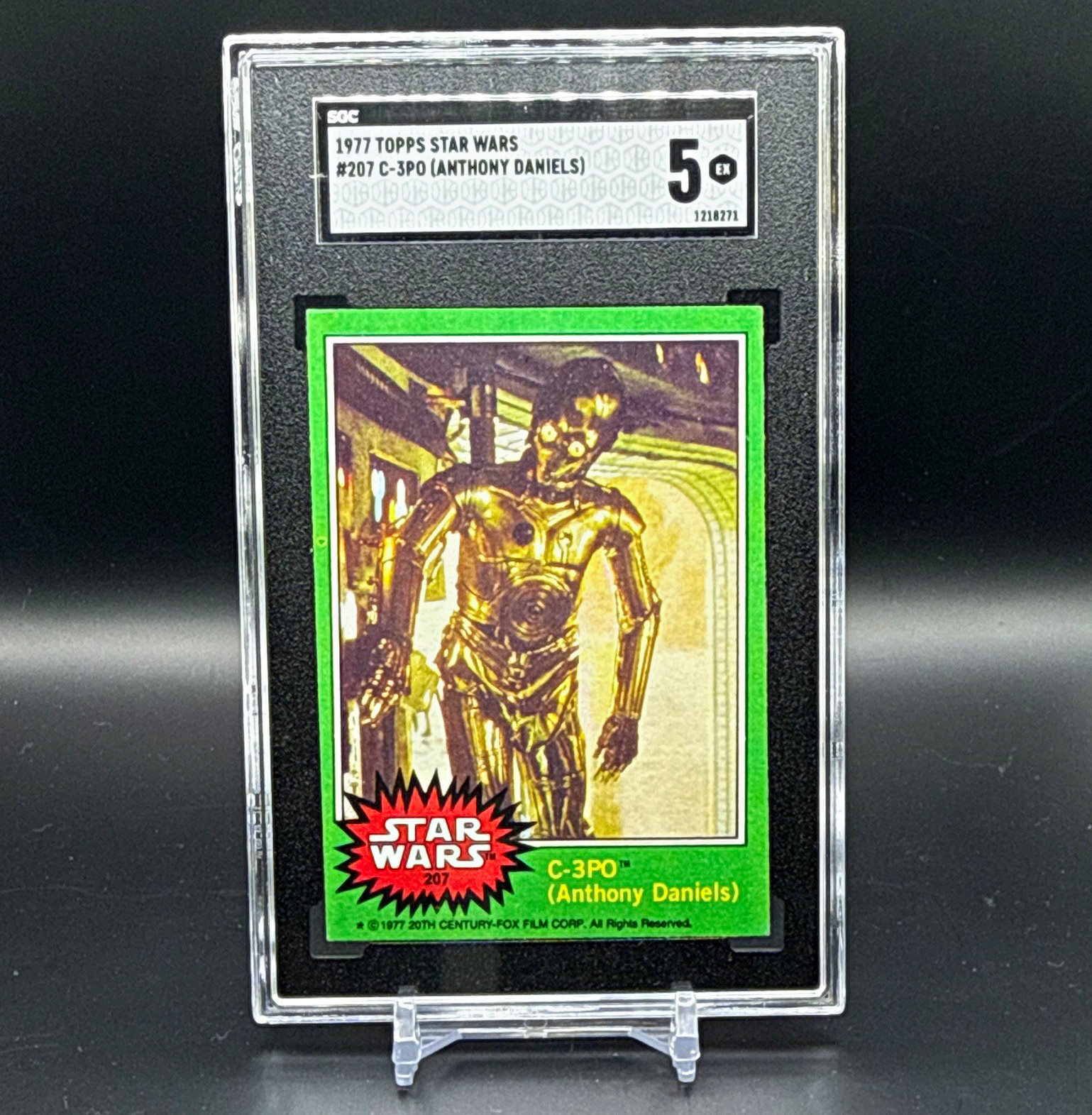 Topps 1977 Star Wars C-3PO (Anthony Daniels) #207 SGC 5 7318271