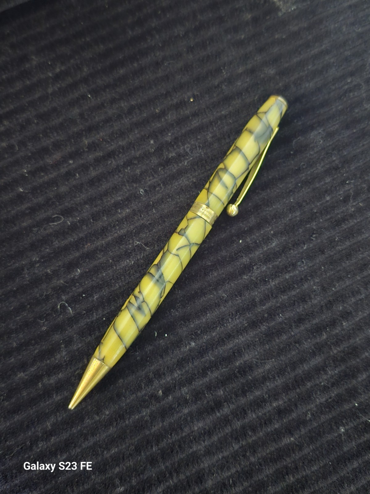 Nice Used Antique /  Vintage Morgan Bakelite Mechanical Pencil - USA Made Marble