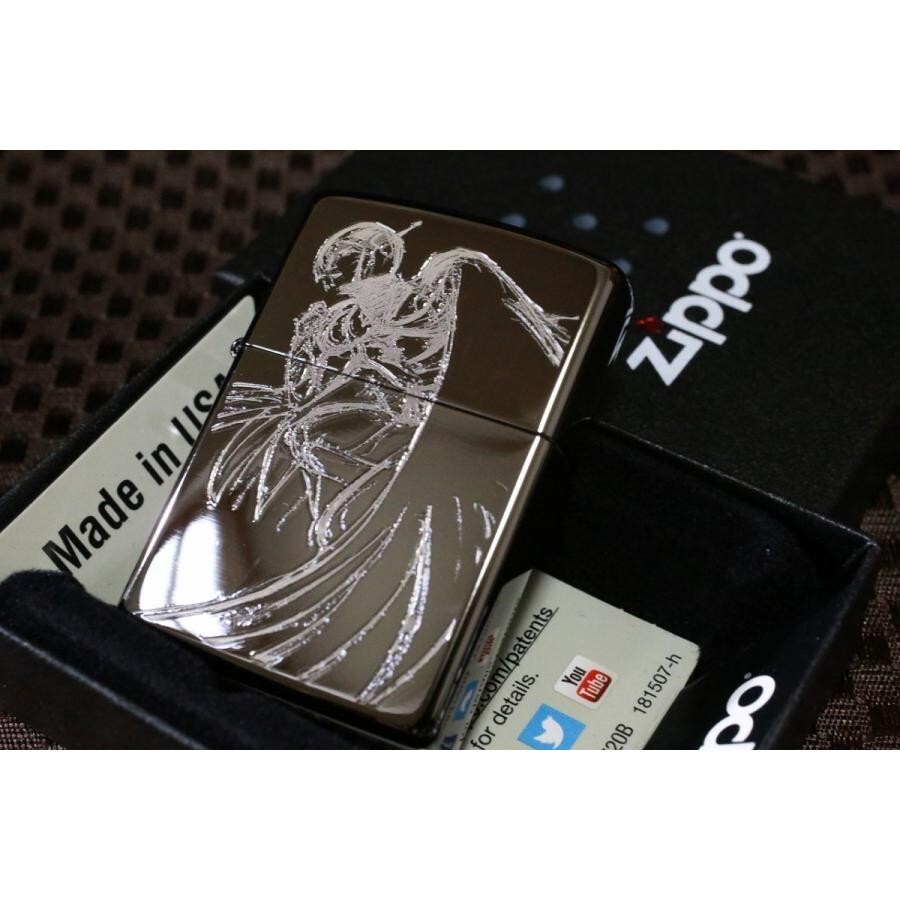 Zippo Yoshitaka Amano Science Ninja Team Gatchaman Black Mirror Lighter Japan