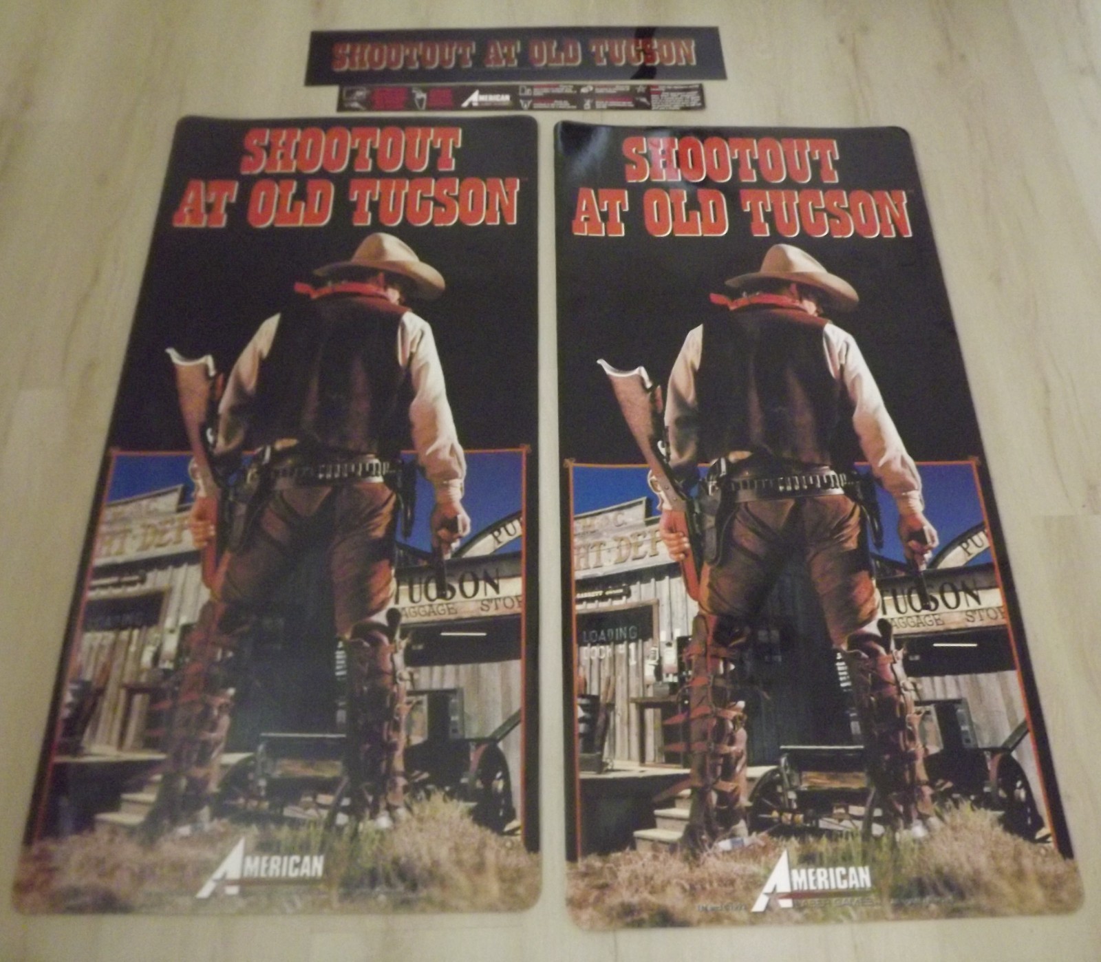 Shootout at Old Tucson American Laser Games 1993 Marquee and Sideart ALG