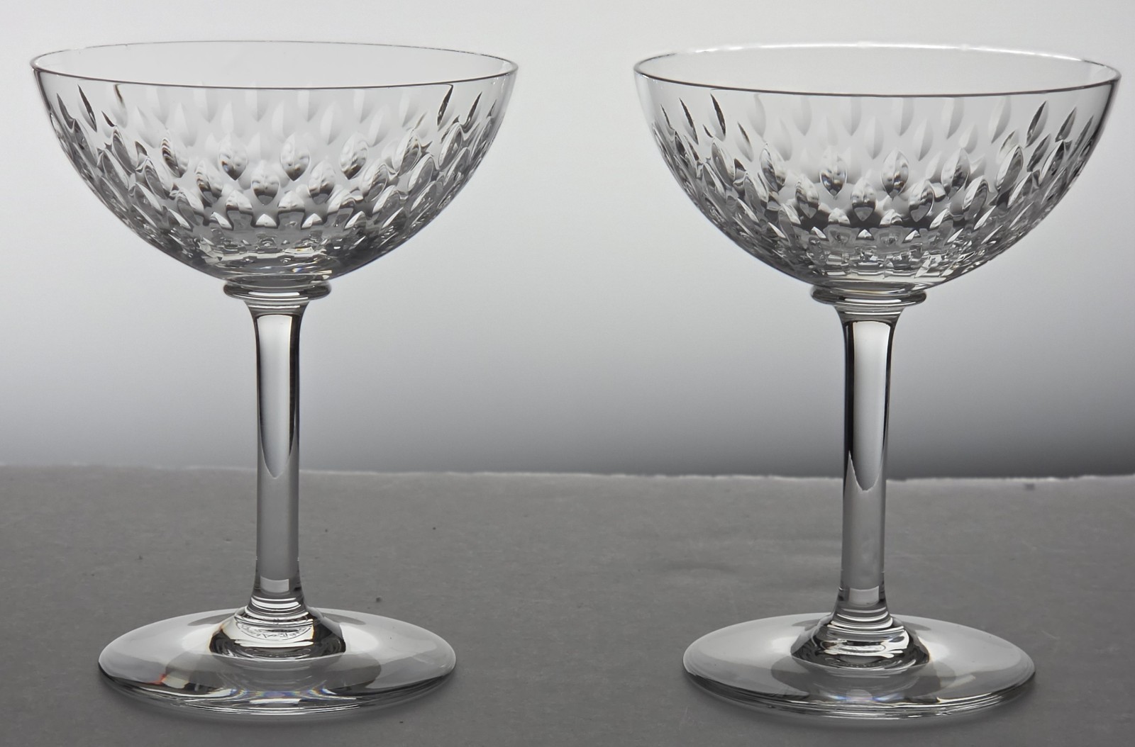 VTG Set of 2 Baccarat Crystal Paris (Cut) 4 7/8