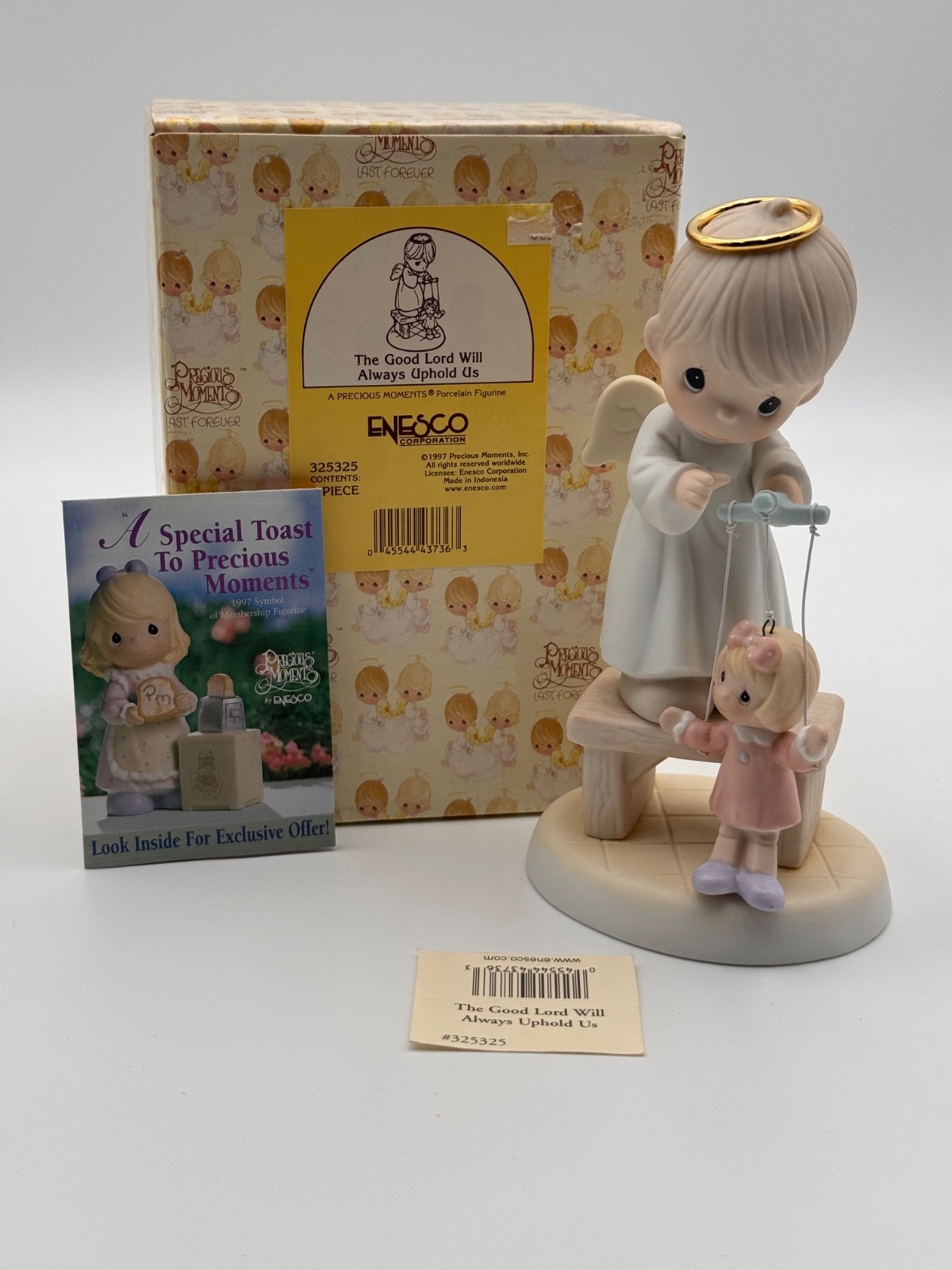 Precious Moments - 325325 “The Good Lord Will Always Uphold Us” 1997 Figurine