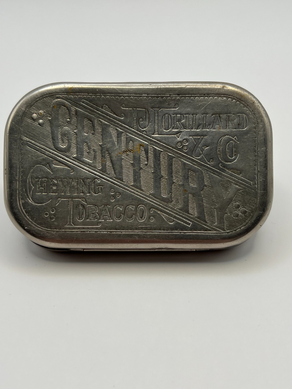 Extremely Rare P. Lorillard Century Chewing Tobacco Locking Combination Case