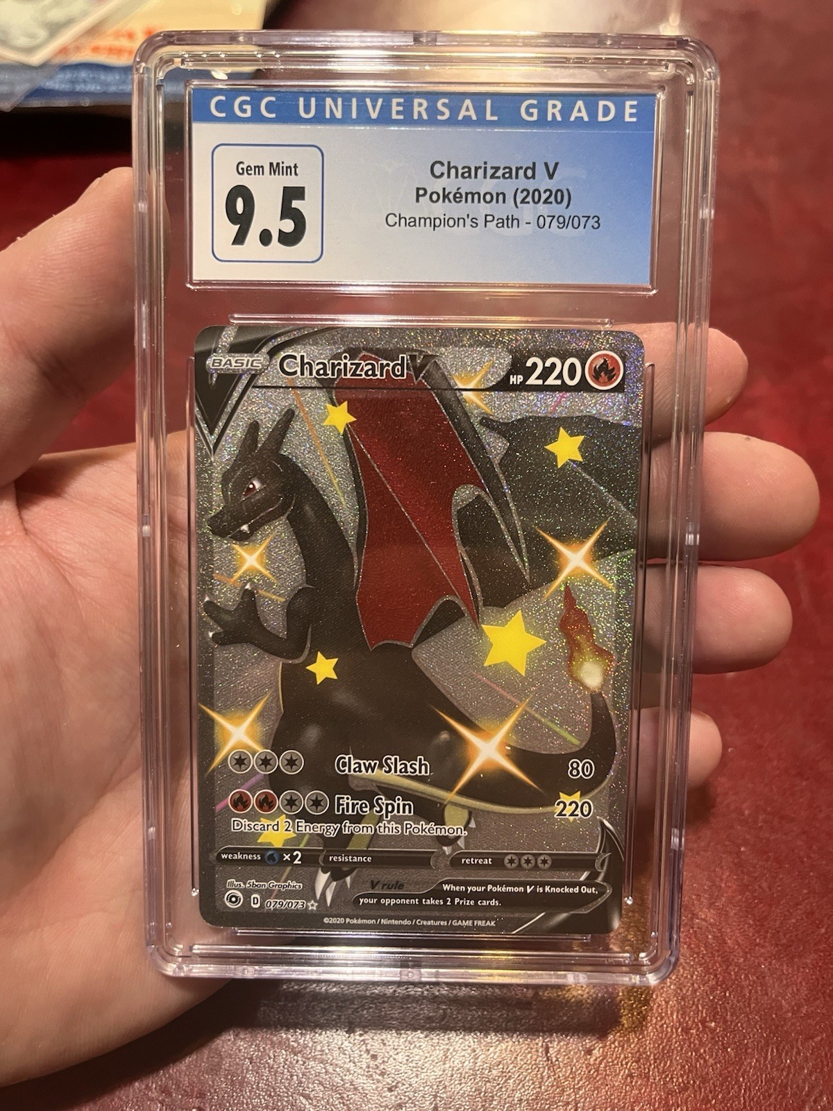 2020 Pokemon Champion\'s Path - Charizard V - No. 079/073 - CGC 9.5