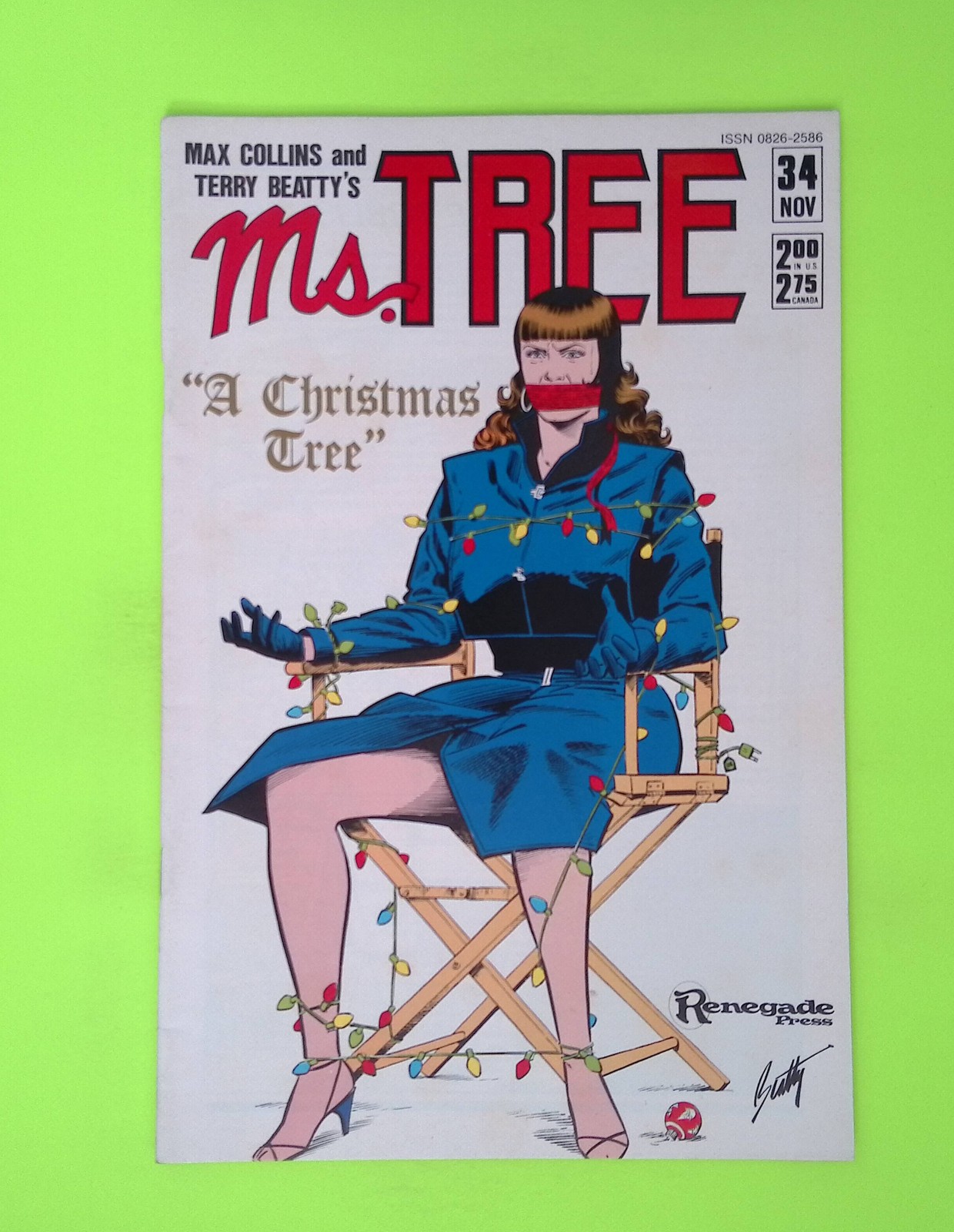 Ms. Tree #34 1986 Renegade Press 8.0 Comic Book W248-14 Ms. Tree #34 1986 Renegade Press 8.0 Comic Book W248-14