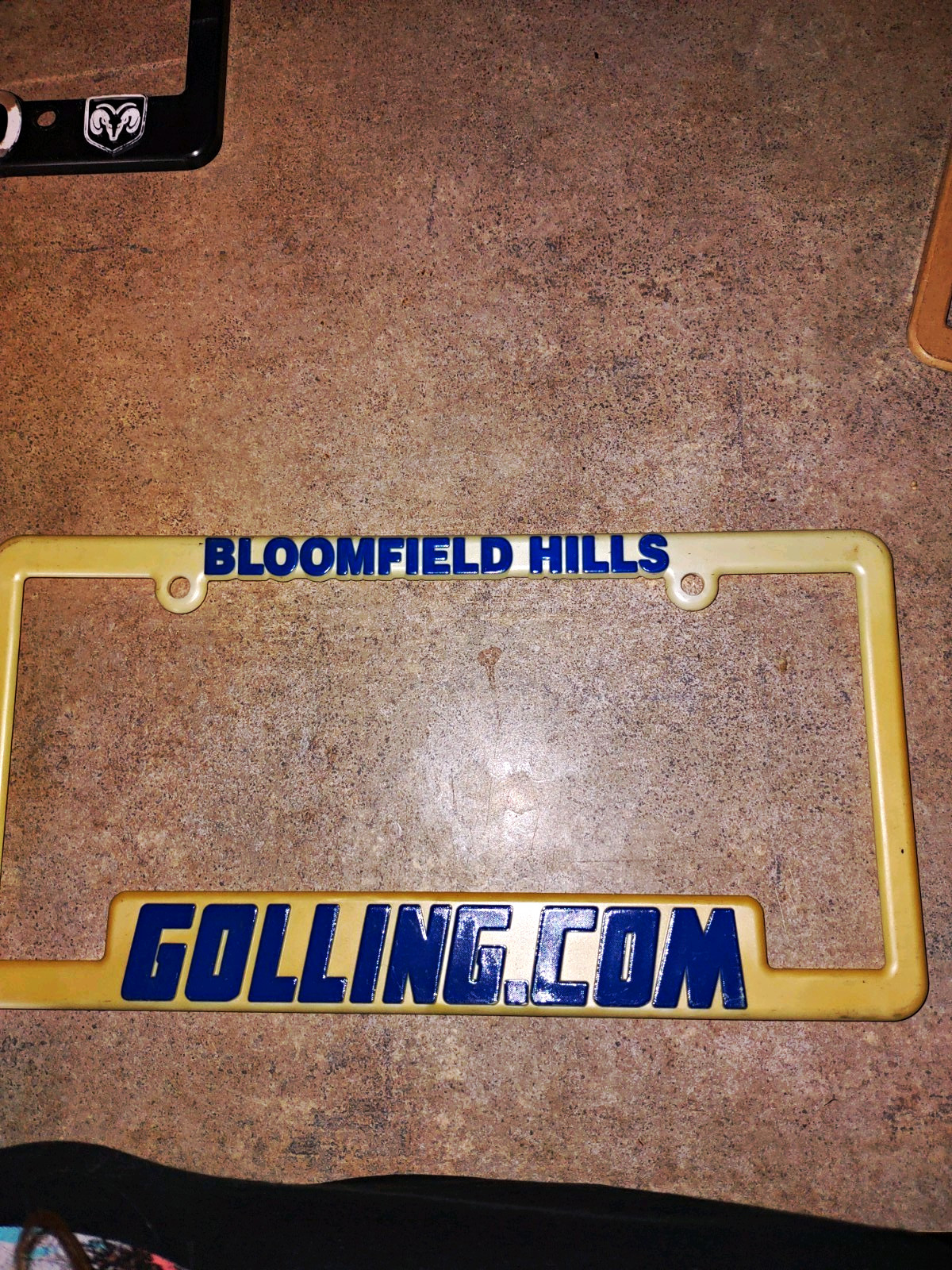 Golling.com Bloomfield Hills 2026 Collectible License Plate Frame Golling.com Bloomfield Hills 2026 Collectible License Plate Frame