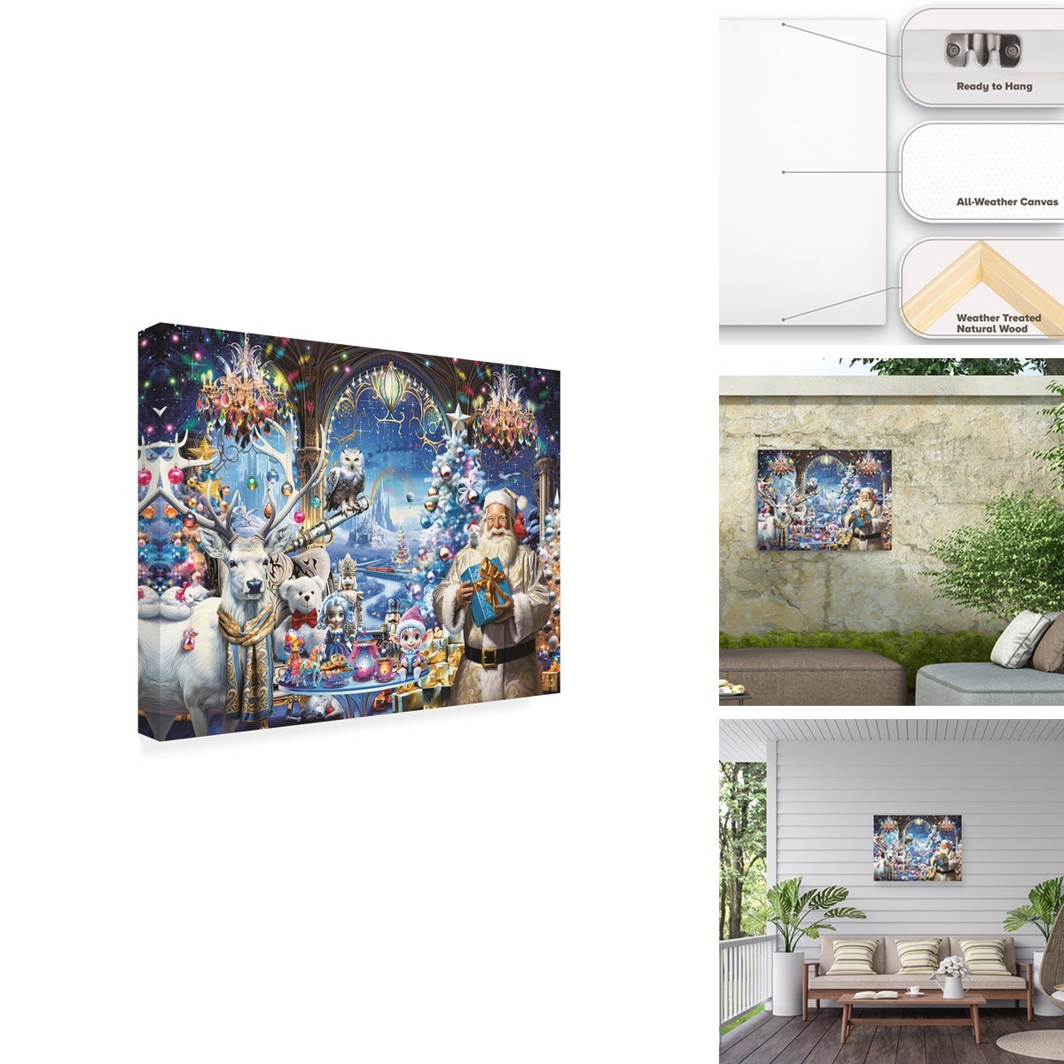 Trademark Fine Art Michael David Ward 'White Christmas' Outdoor Canvas Wall Art