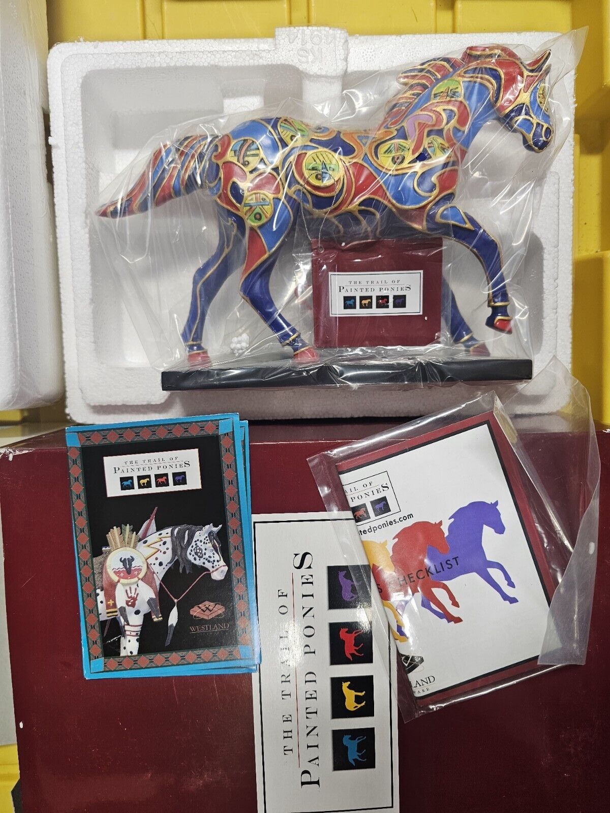 The Trail Of Painted Ponies “Skyrider” Retired Colorful Horse Statue 2E
