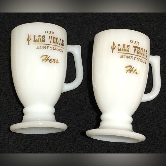 Souvenir Mugs Honeymoon His and Hers Las Vegas