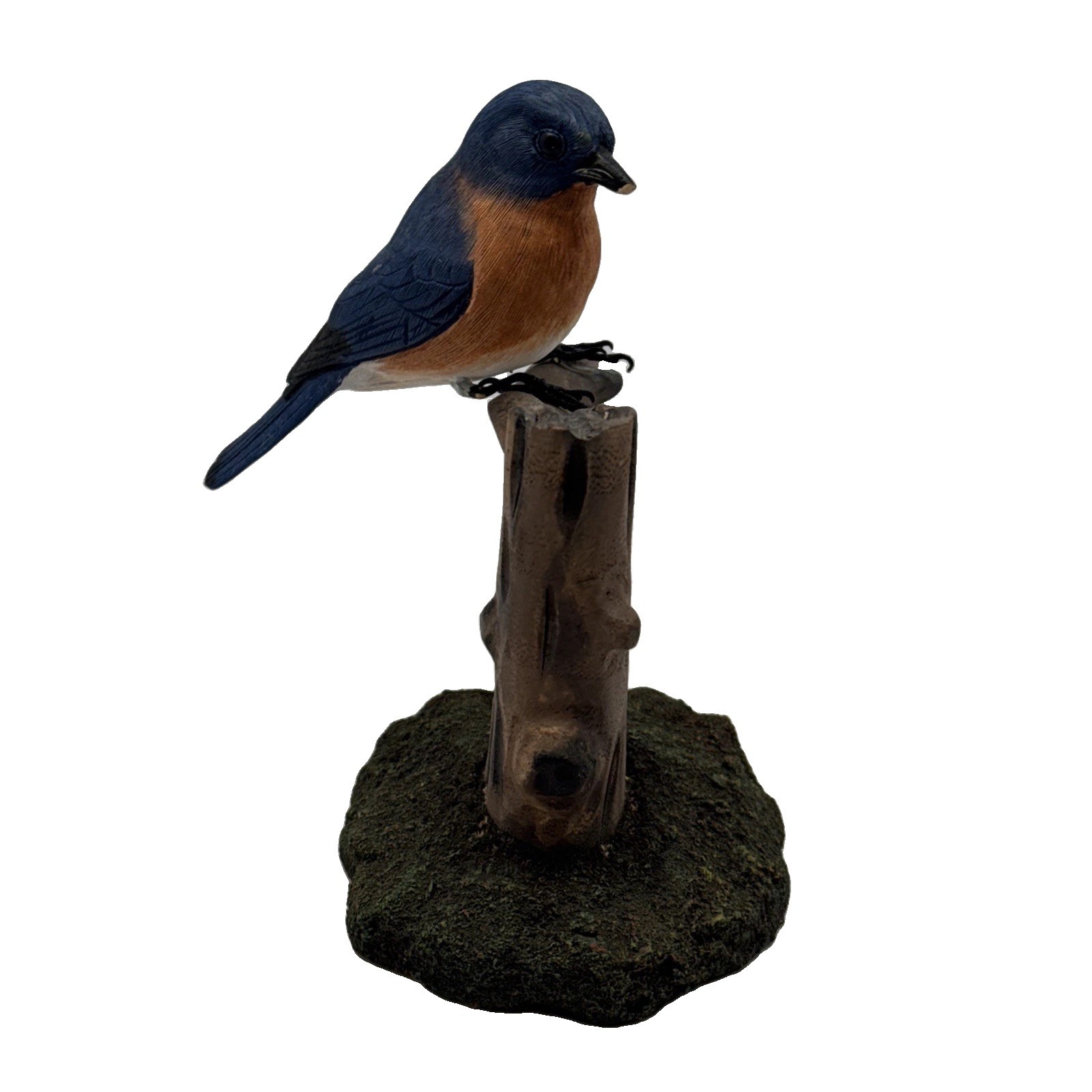 Wild Backyard Birds Eastern Bluebird American Hand Carved Collection - READ Wild Backyard Birds Eastern Bluebird American Hand Carved Collection - READ