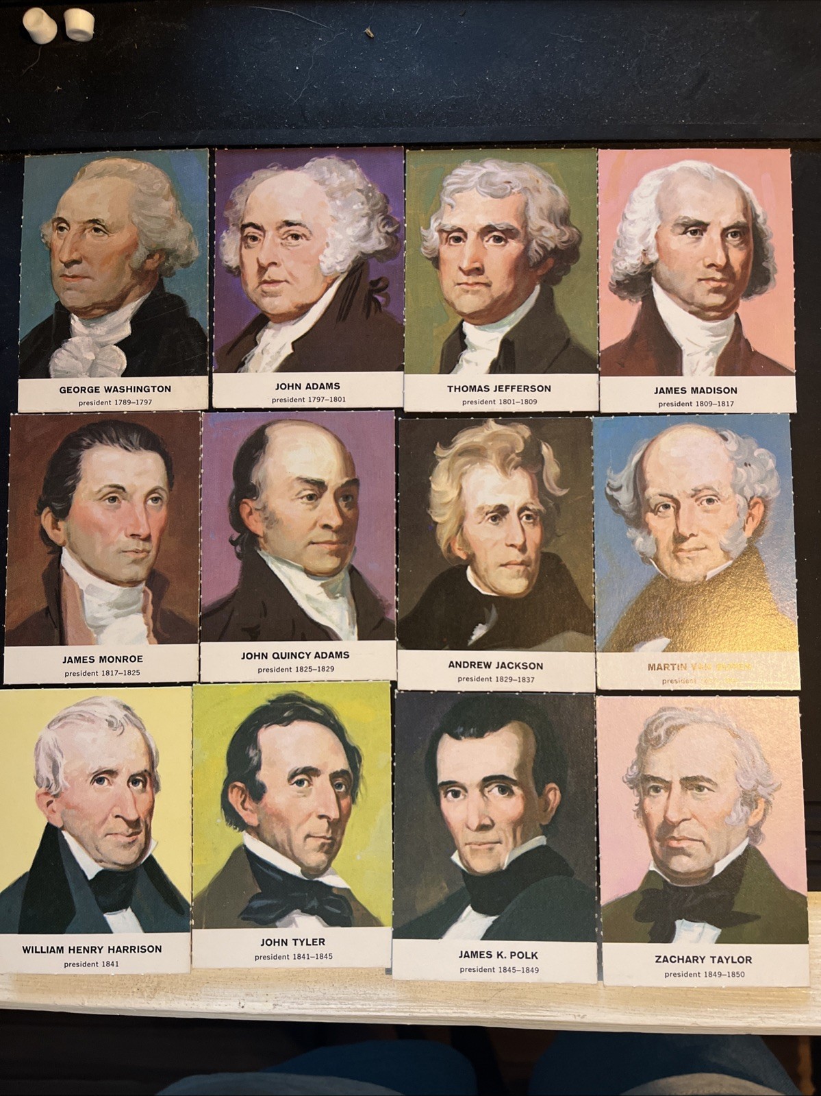 Golden Press Presidents Trading Cards Set Of 33