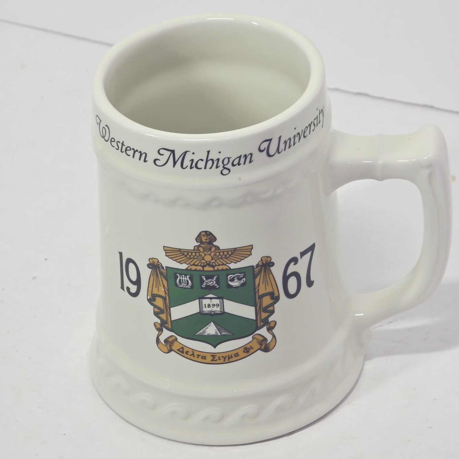 Vintage 1967 University of Western Michigan Ceramic Mug Tankard \ Vintage 1967 University of Western Michigan Ceramic Mug Tankard \
