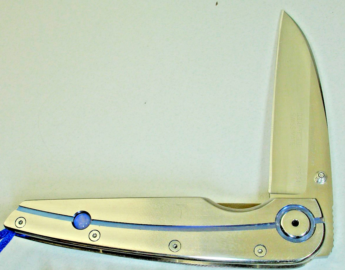 Klotzli CHW-M-OPAL-C Christian Wimpff Titanium Liner Lock Knife Swiss ATS-34