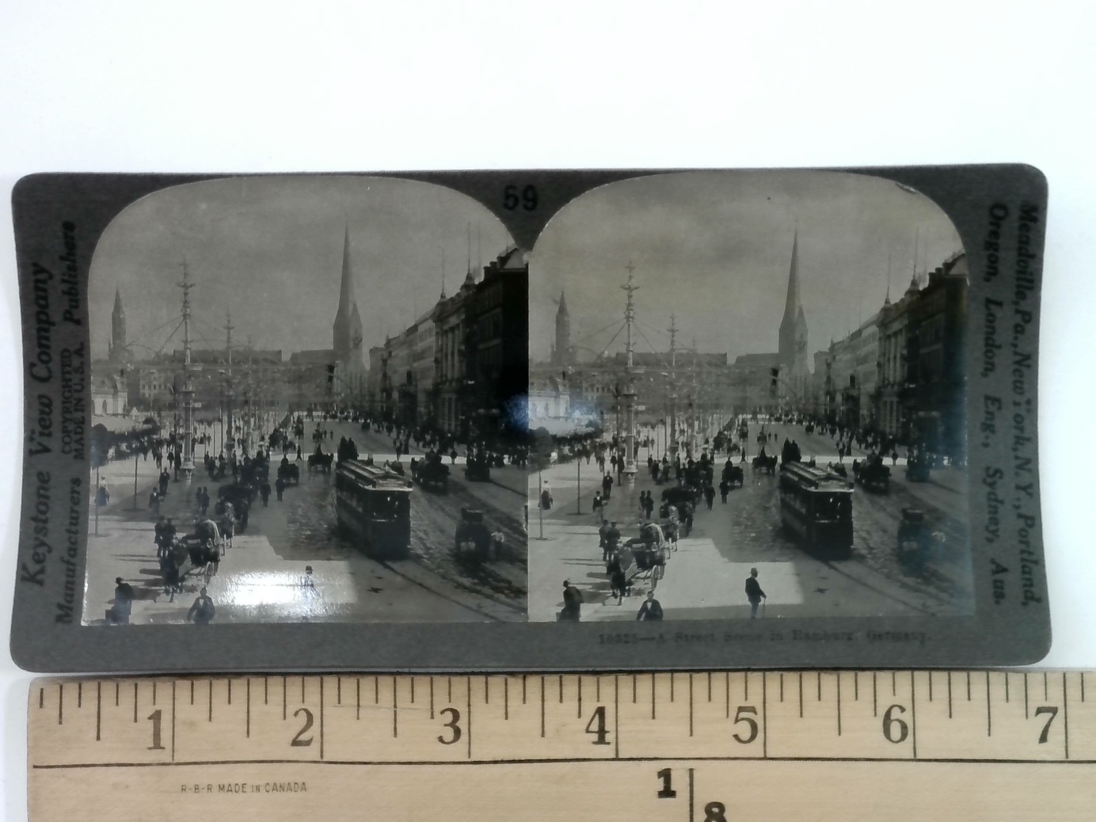Hamburg Germany Stereoview Keystone View Co. 1913 Street Scene Cityscape Hamburg Germany Stereoview Keystone View Co. 1913 Street Scene Cityscape