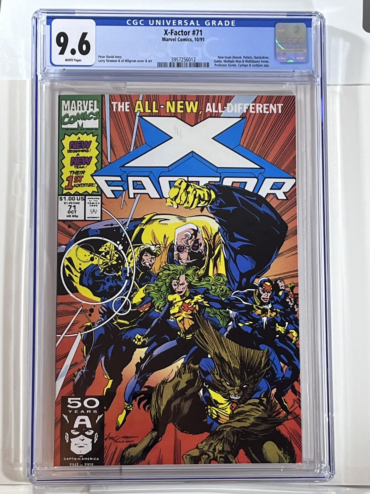 X-Factor #71 CGC 9.6 (1991) 1st cover app. Strong Guy (Guido Carosella)