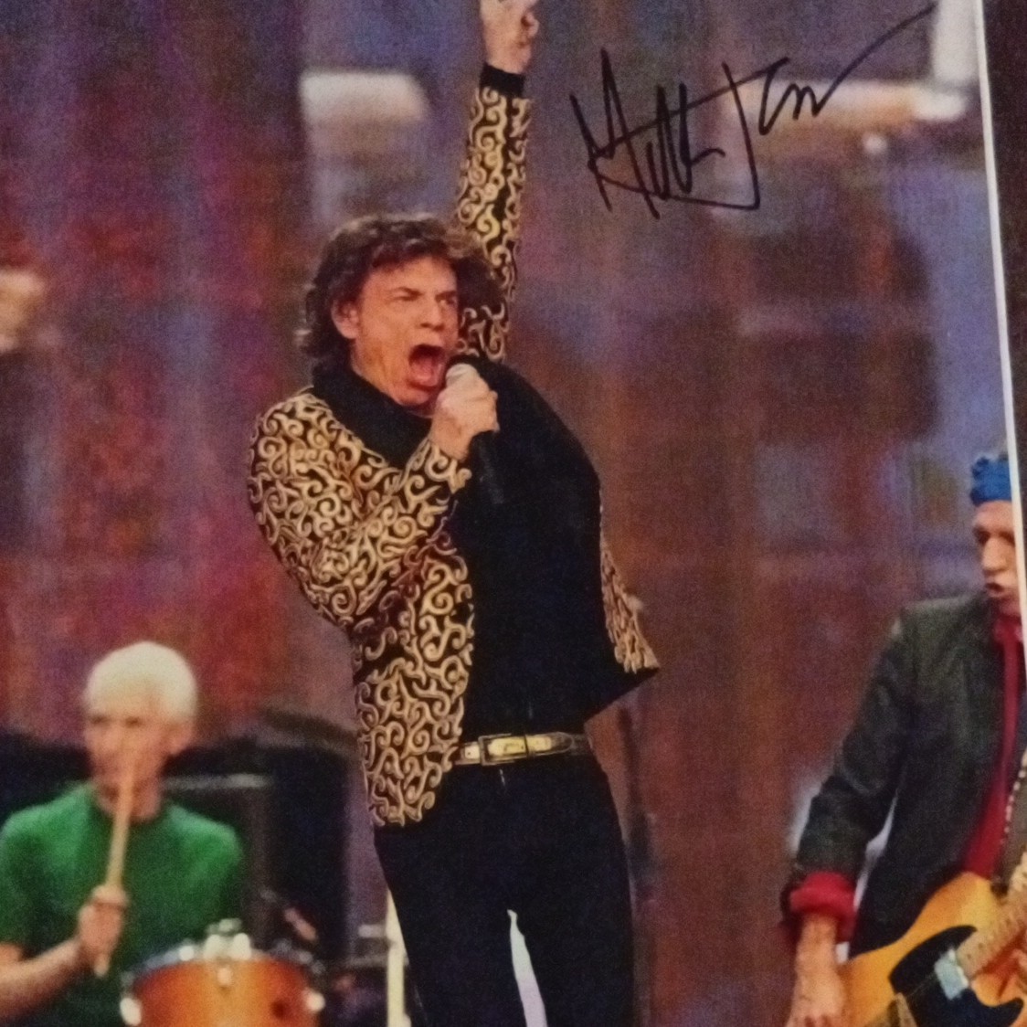 Mick Jagger Photo Autographed with COA Certificate of Authenticity Anthony Gilliam