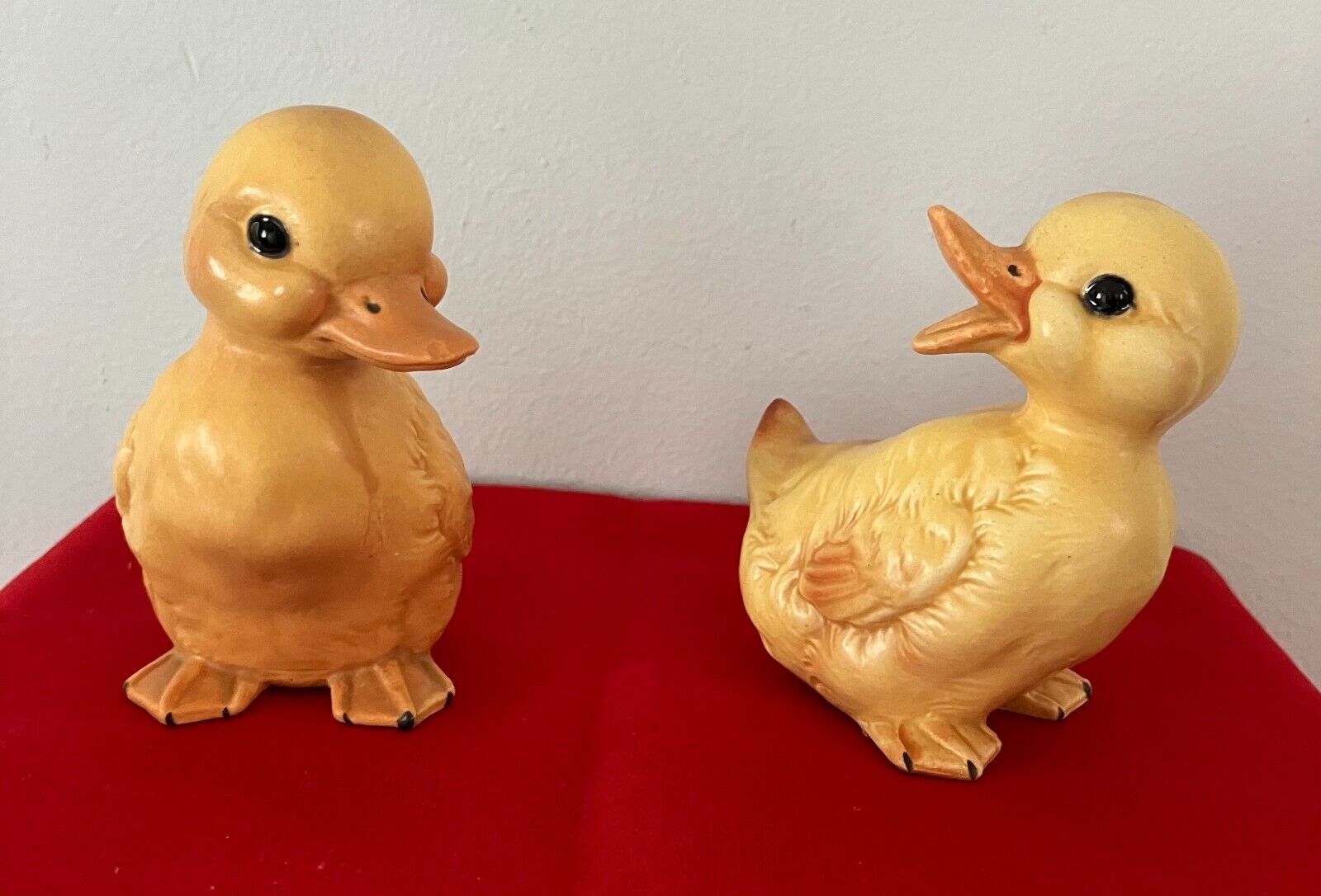 Vtg Lefton Baby Chick Duckling Figurine Set Of 2 Ducks Chicks Retro