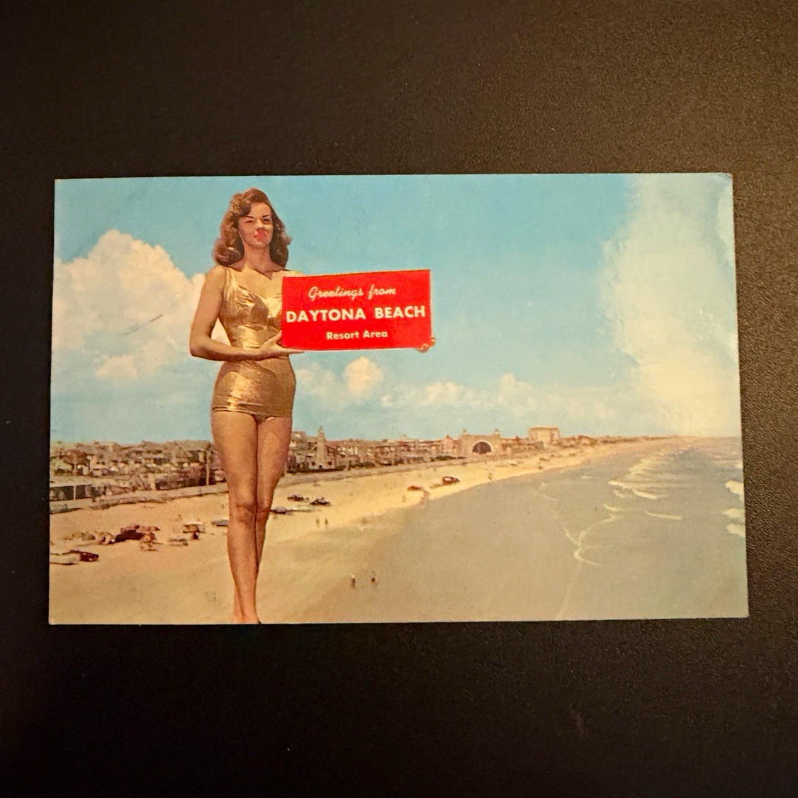 Daytona Post Card Co. Greetings from Daytona Beach FL Posted Divided Back