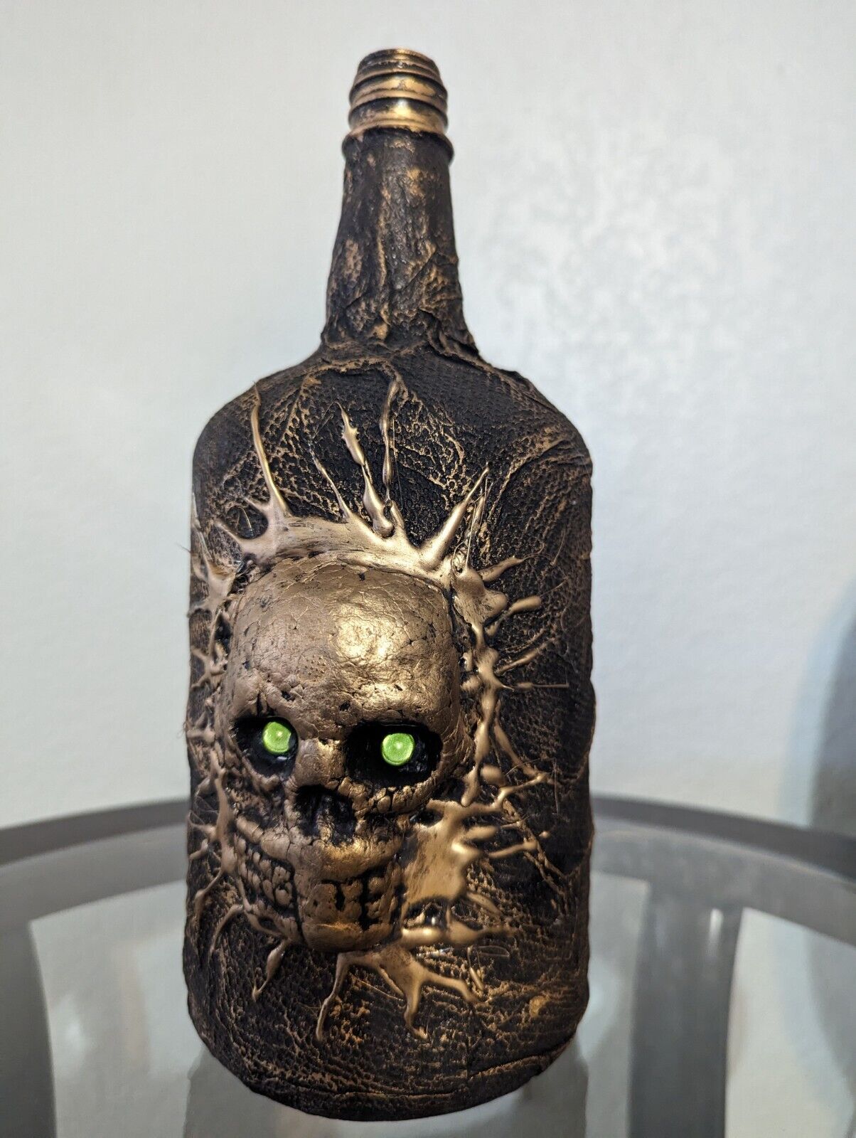 Unique Handmade Skull Bottle