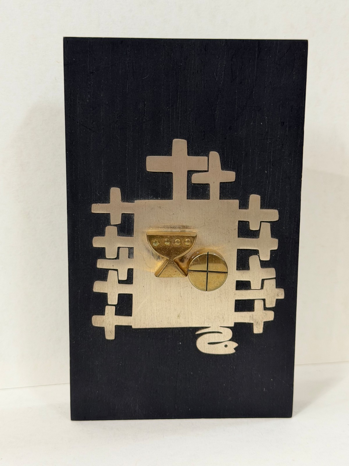 Silver Vintage Modernist Wall Plaque – Talleres Monasticos