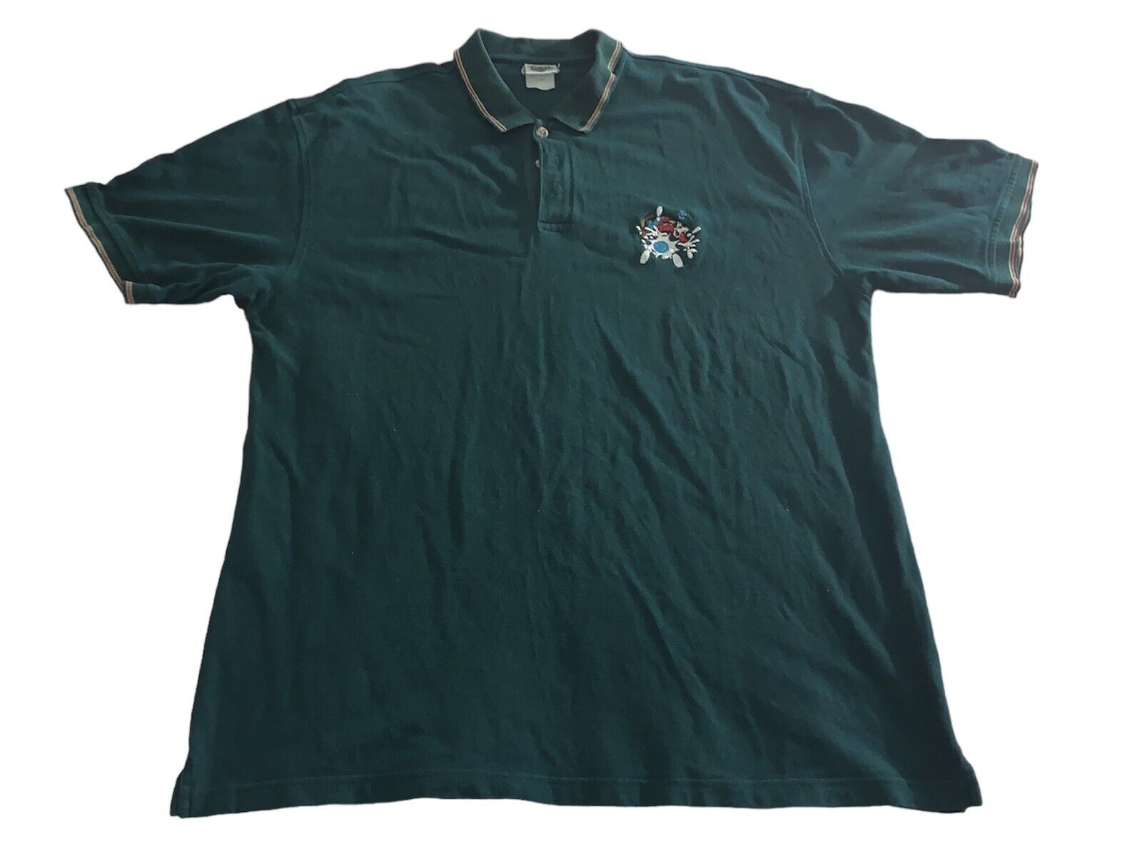 Vintage 90s Disney Catalog Goofy Bowling Green Polo Shirt Size XL VTG 25x33