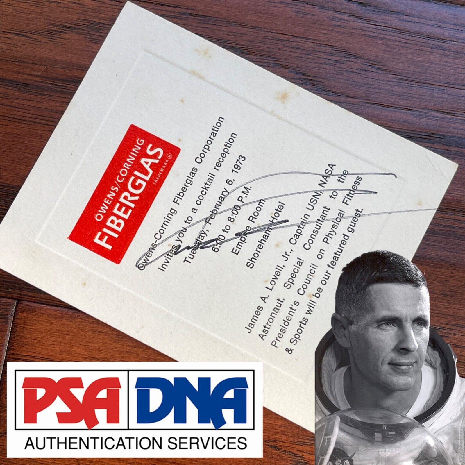 WILLIAM BILL ANDERS * PSA/DNA * Autograph Card APOLLO 8 *  EARTHRISE Astronaut