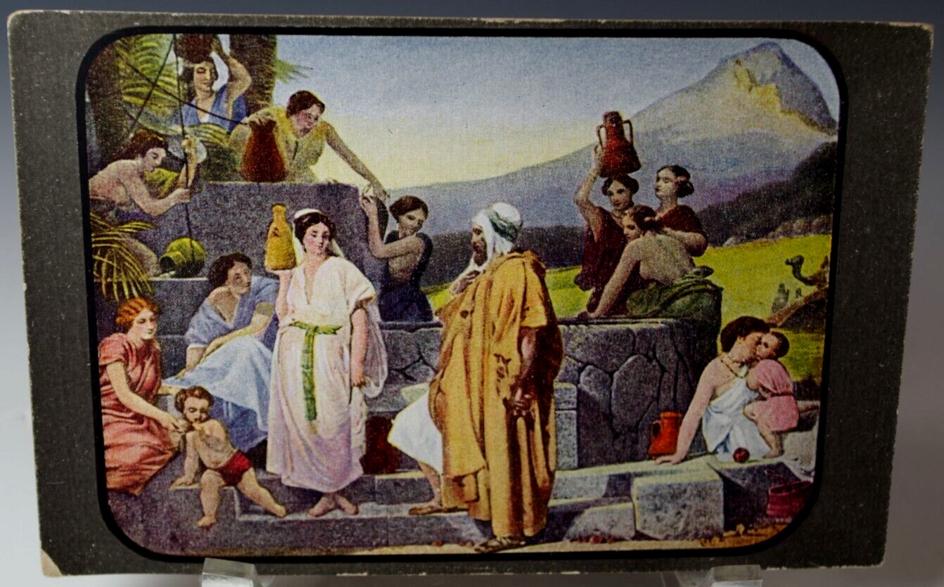 POSTCARD WATCHTOWER THE PHOTO DRAMA OF CREATION SEEKING A BRIDE FOR ISAAC 191O's