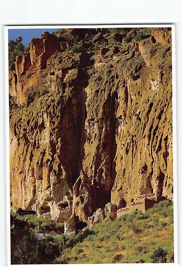 Postcard Talus House Bandelier National Monument New Mexico USA