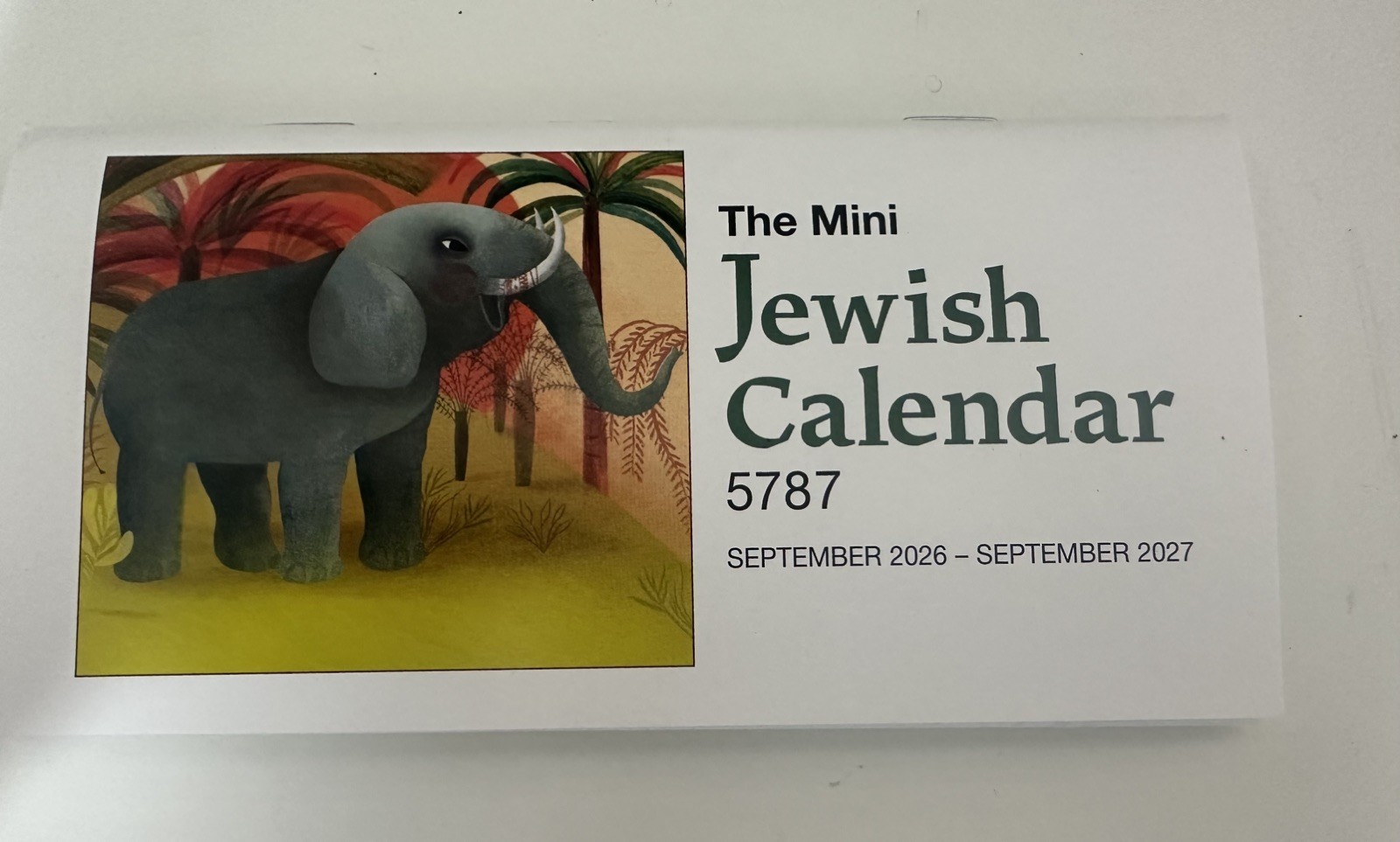 Mini Jewish Calendar -Our most popular imprint choice A checkbook-sized,