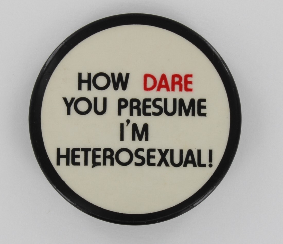 Vintage Gay Lesbian Humor Oscar Wilde 1975 How Dare You Presume I\'m Heterosexual