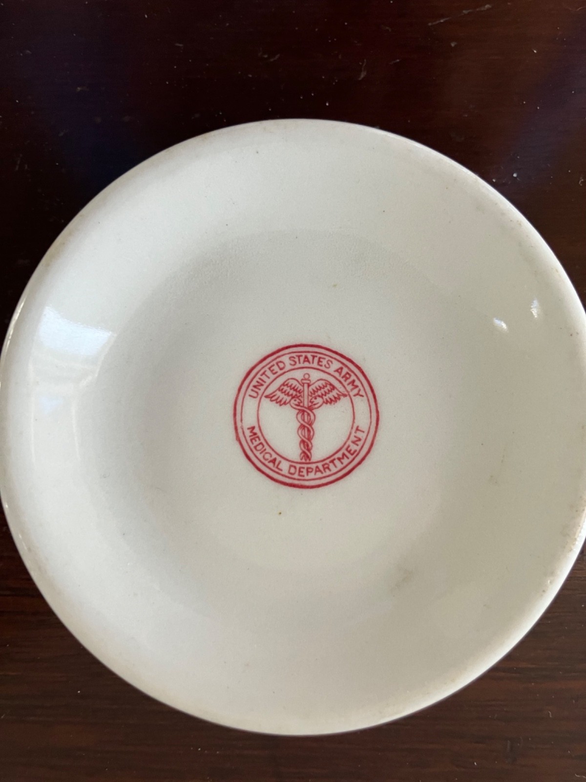 United States Army Medical Department Restaurant Ware Sterling  China BUTTER PAT