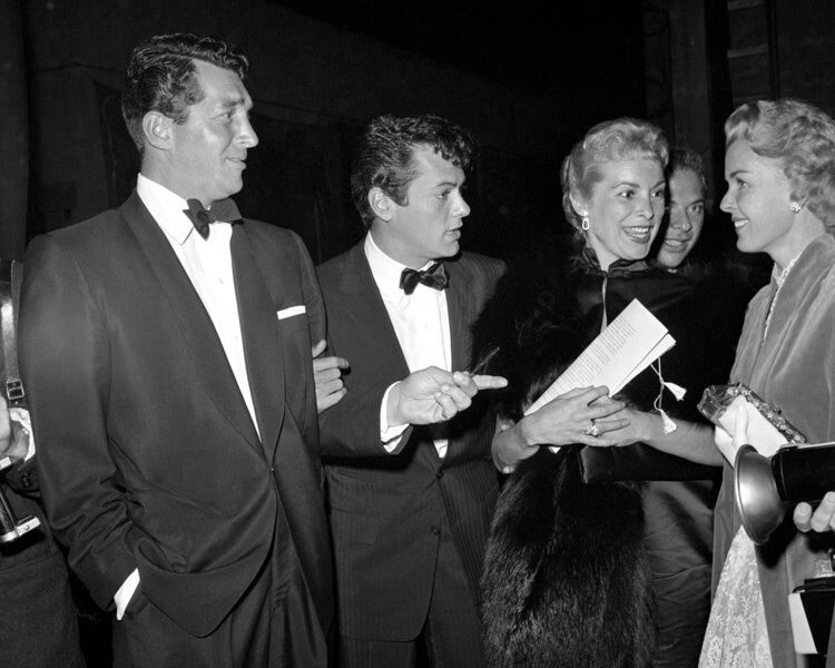 Janet Leigh Tony Curtis & Dean Martin 1950\'s Candid event 8x10 Photo