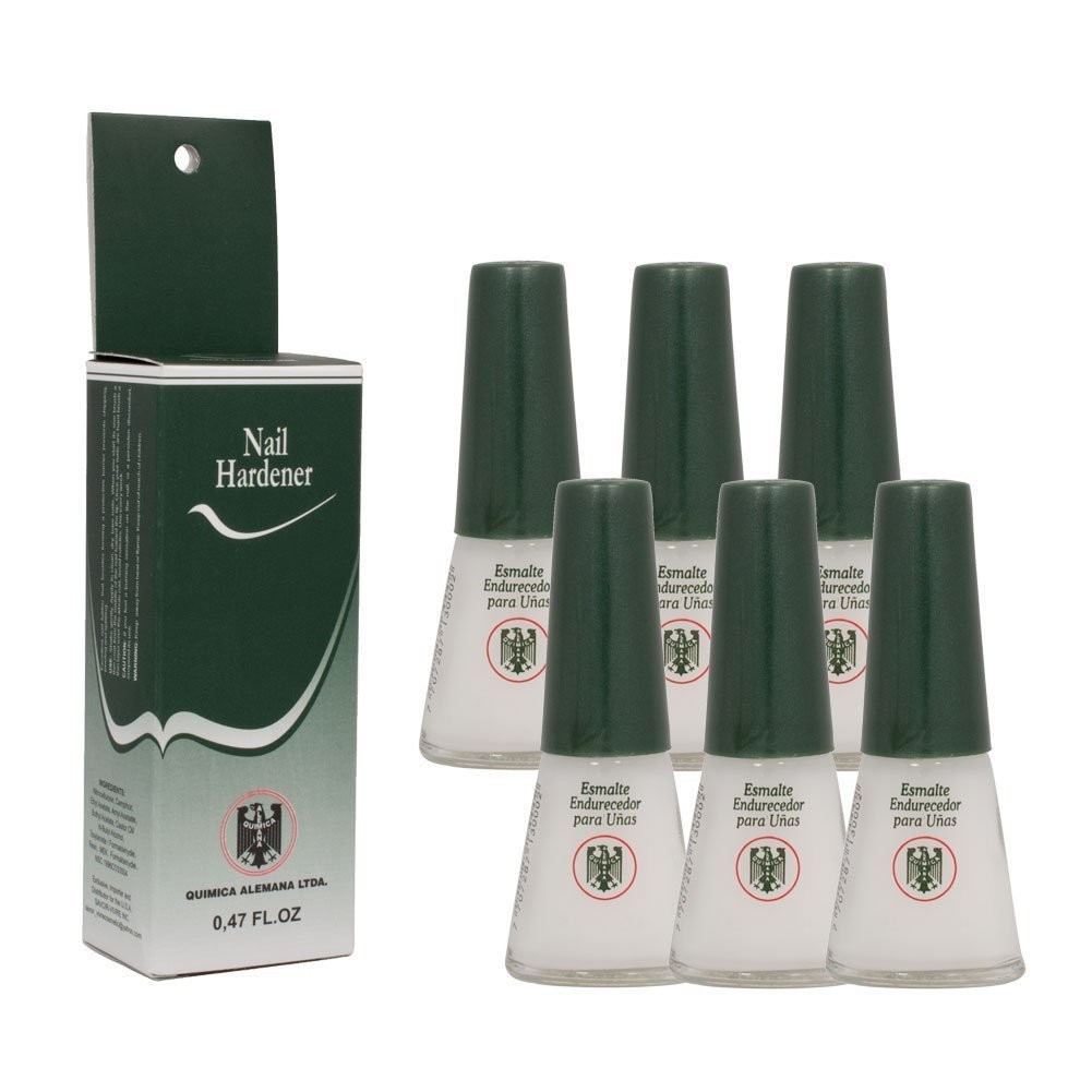 6pk Quimica Alemana Nail Hardener Strengthener Treatment Polish 0.47 oz