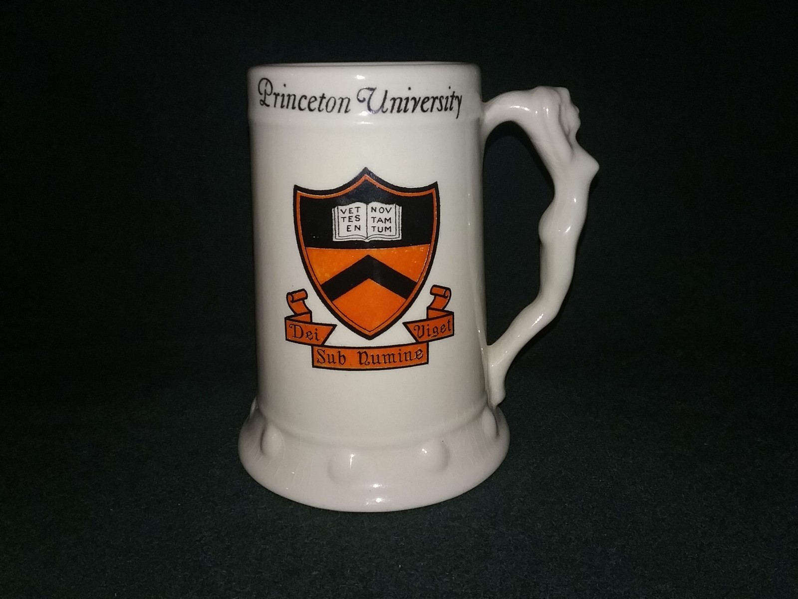 Amazing Vintage 1950s Princeton University Naked Lady Handle Stein VGC RARE 6 Amazing Vintage 1950s Princeton University Naked Lady Handle Stein VGC RARE 6