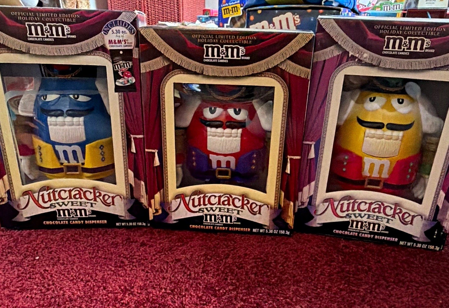 M&M’s Candy & Nuts Multicolor Limited Edition Nutcracker Sweet Candy Dispenser