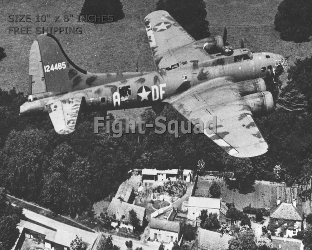 WW2 8x10 Photo B-17F Memphis Belle first US Army Air Forces bomber to O2666